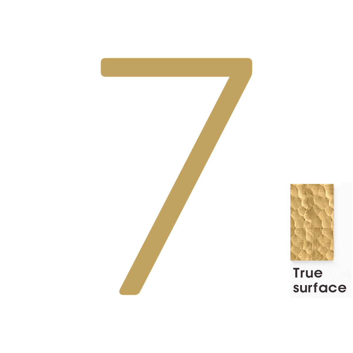 #number_7_color_matte-brass_style_hammered