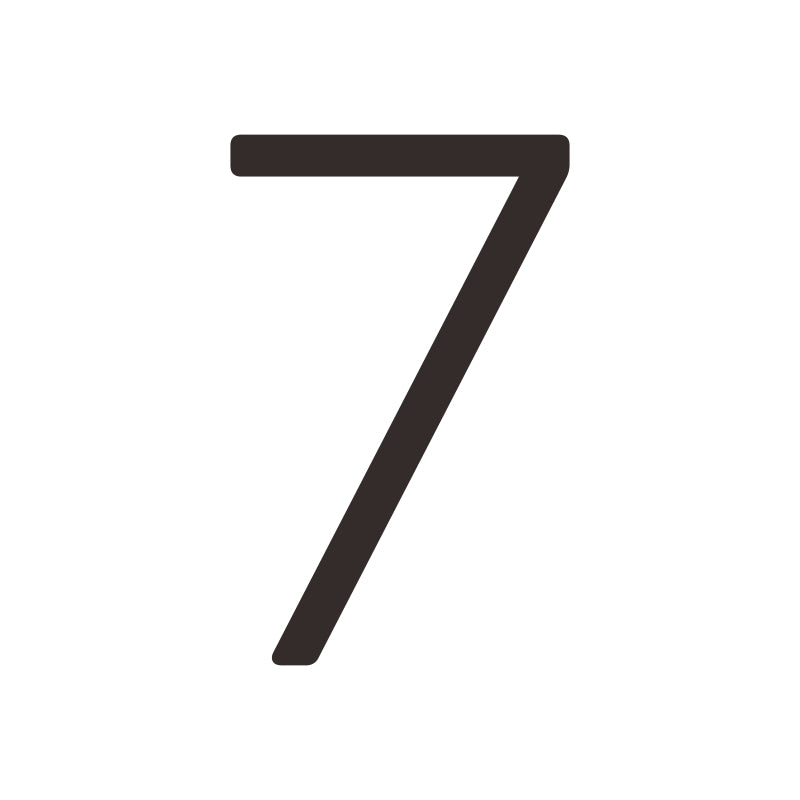#number_7_color_matte-black_style_plain