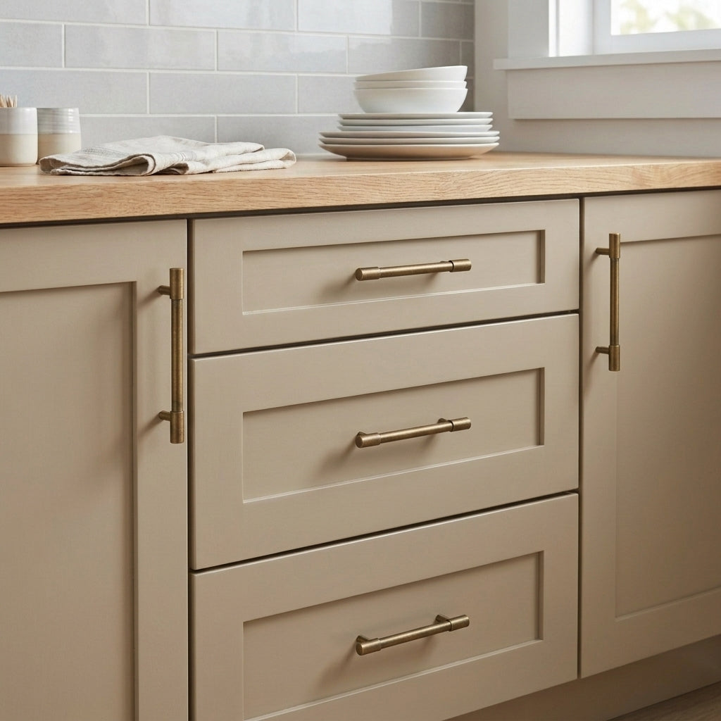 Spur Brass Cabinet Pull
