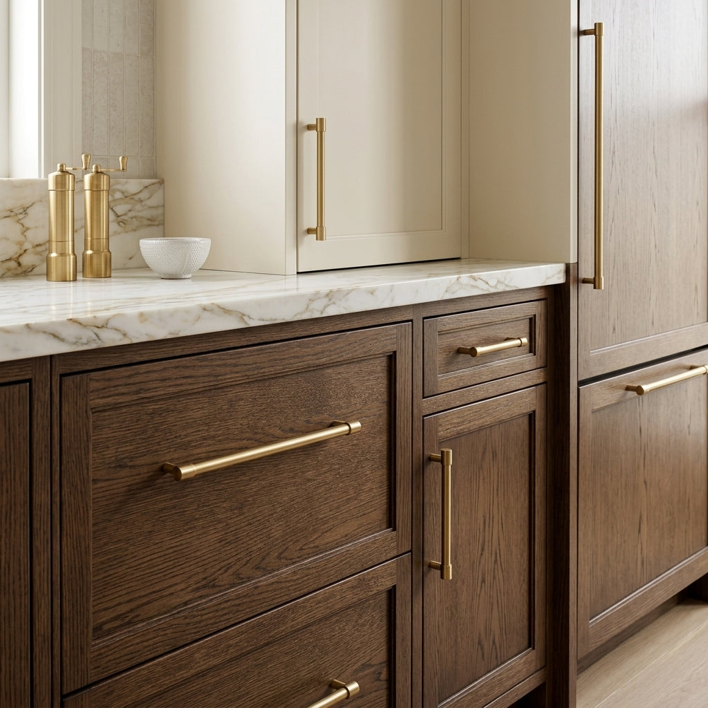 Spur Brass Cabinet Pull