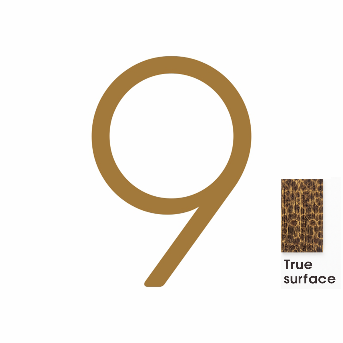 #number_9_color_antique-brass_style_hammered