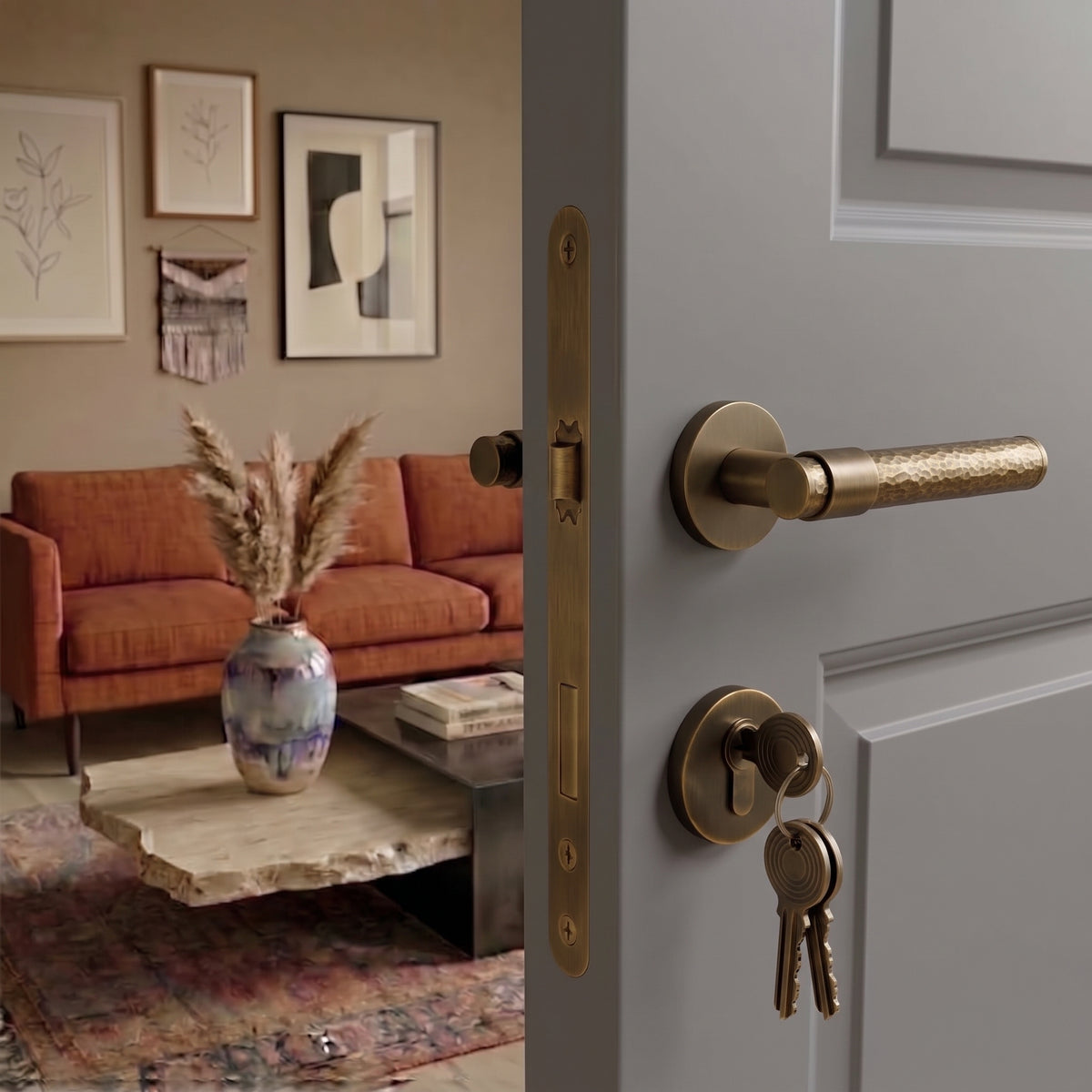 Zivo Brass Door Handle