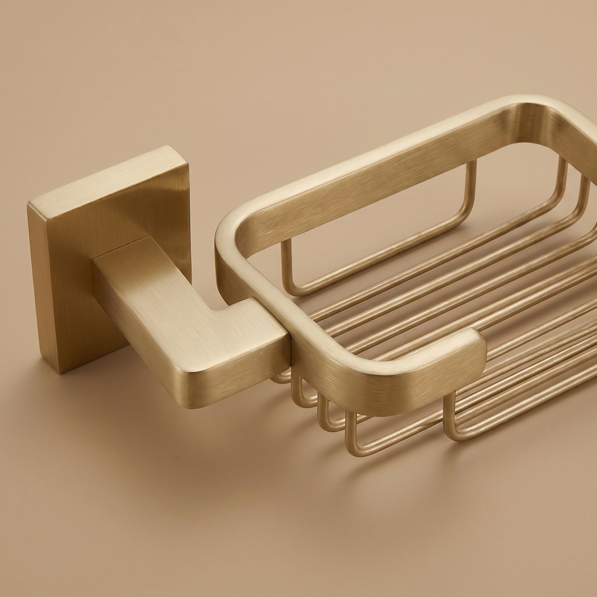 Aven Brass Soap Basket