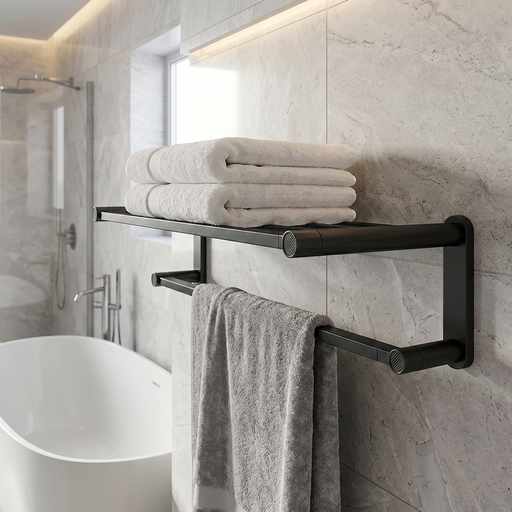 Sena Brass Towel Rack