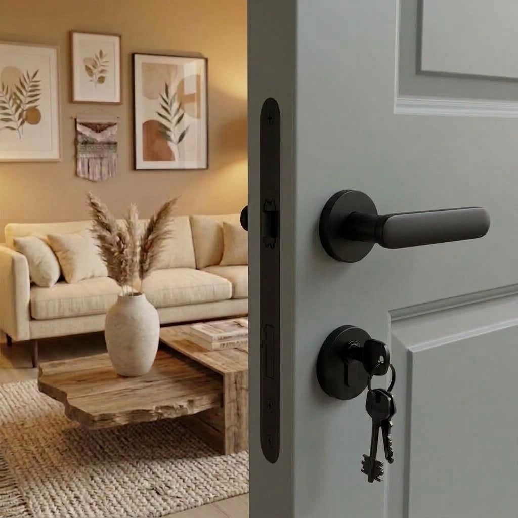 Nash Brass Door Handle