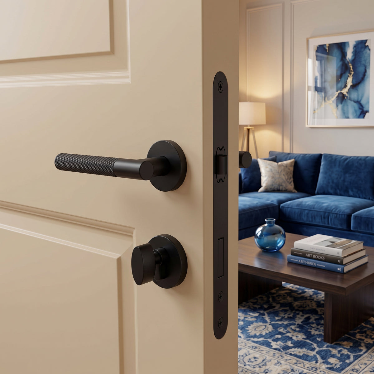Finn Brass Door Handle