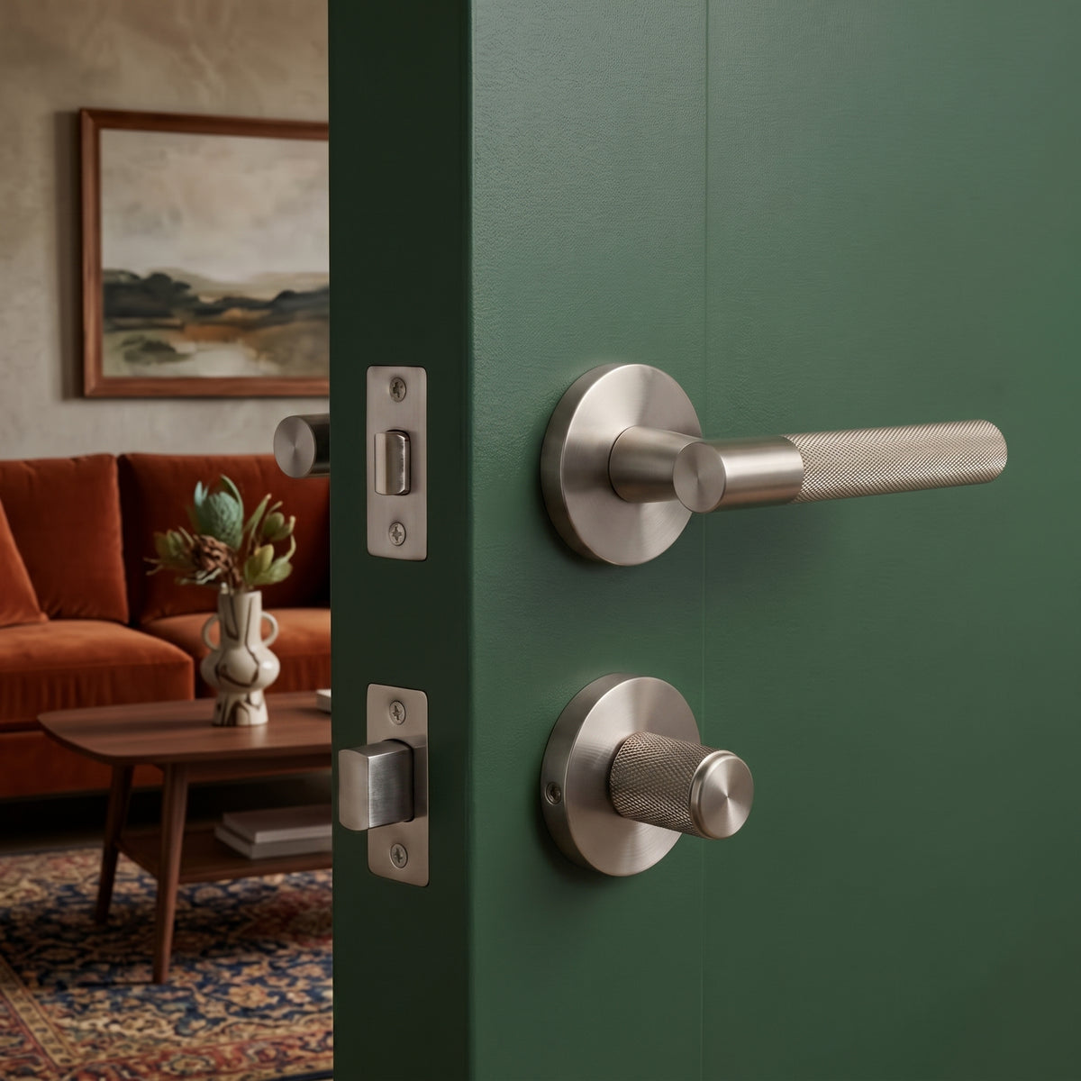 Finn Brass Door Handle