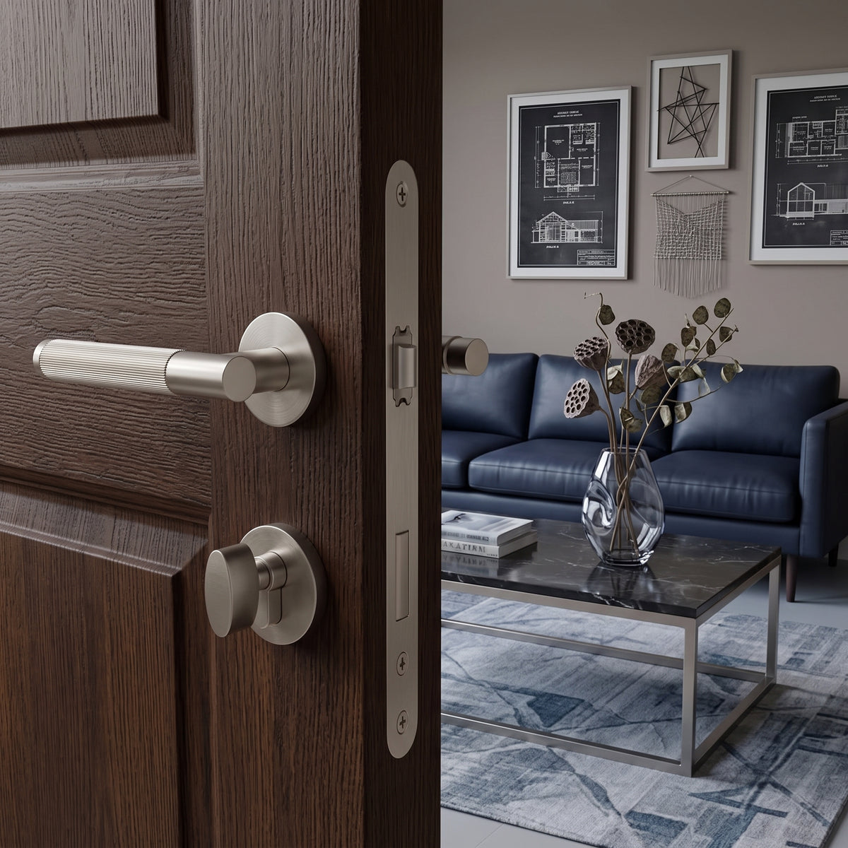Arlo Brass Door Handle