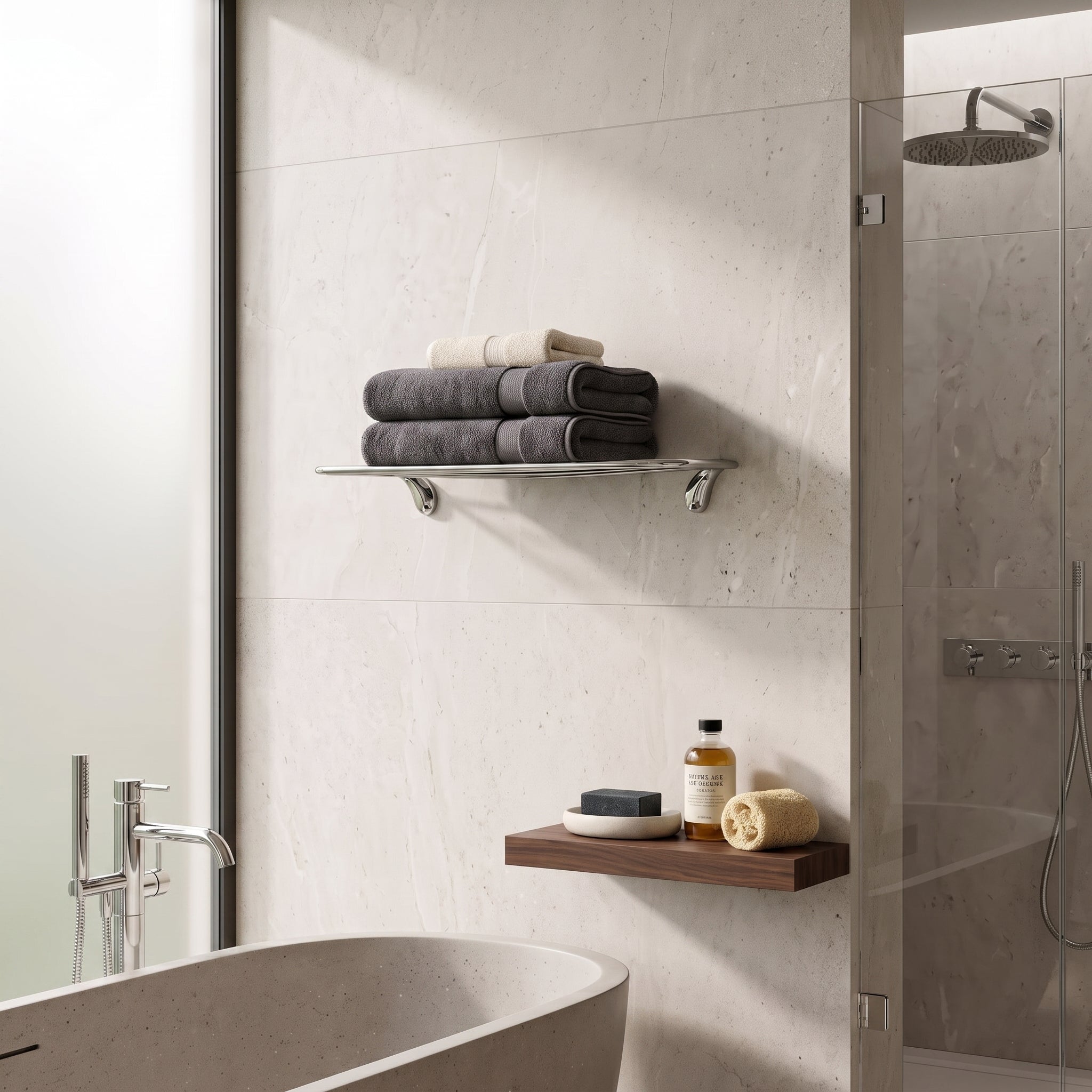 Nola Brass Towel Rack