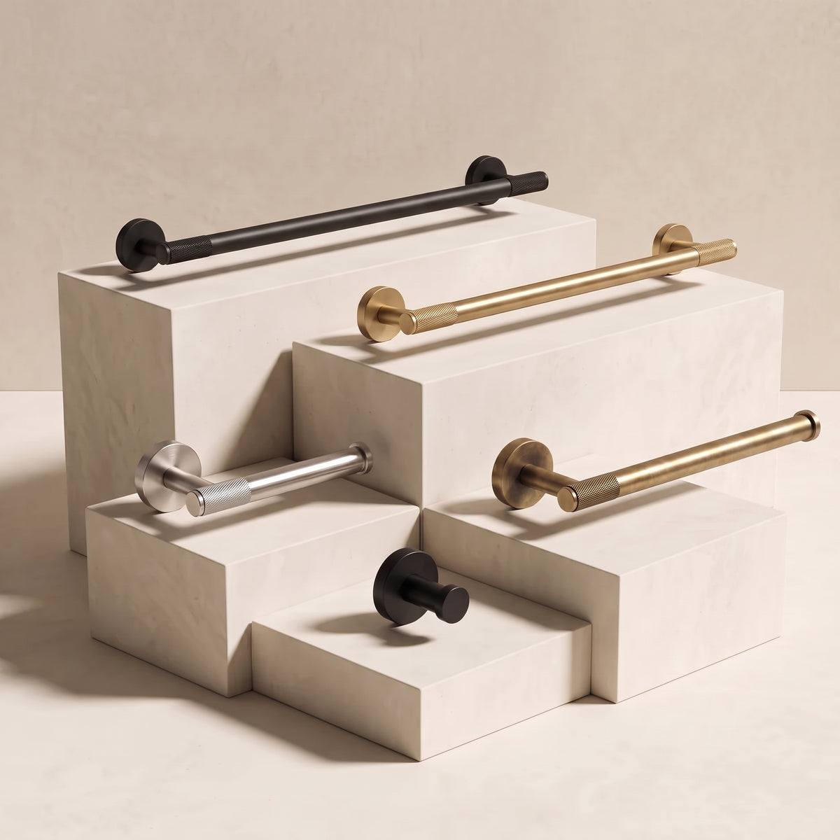 Reed Brass Towel Ring