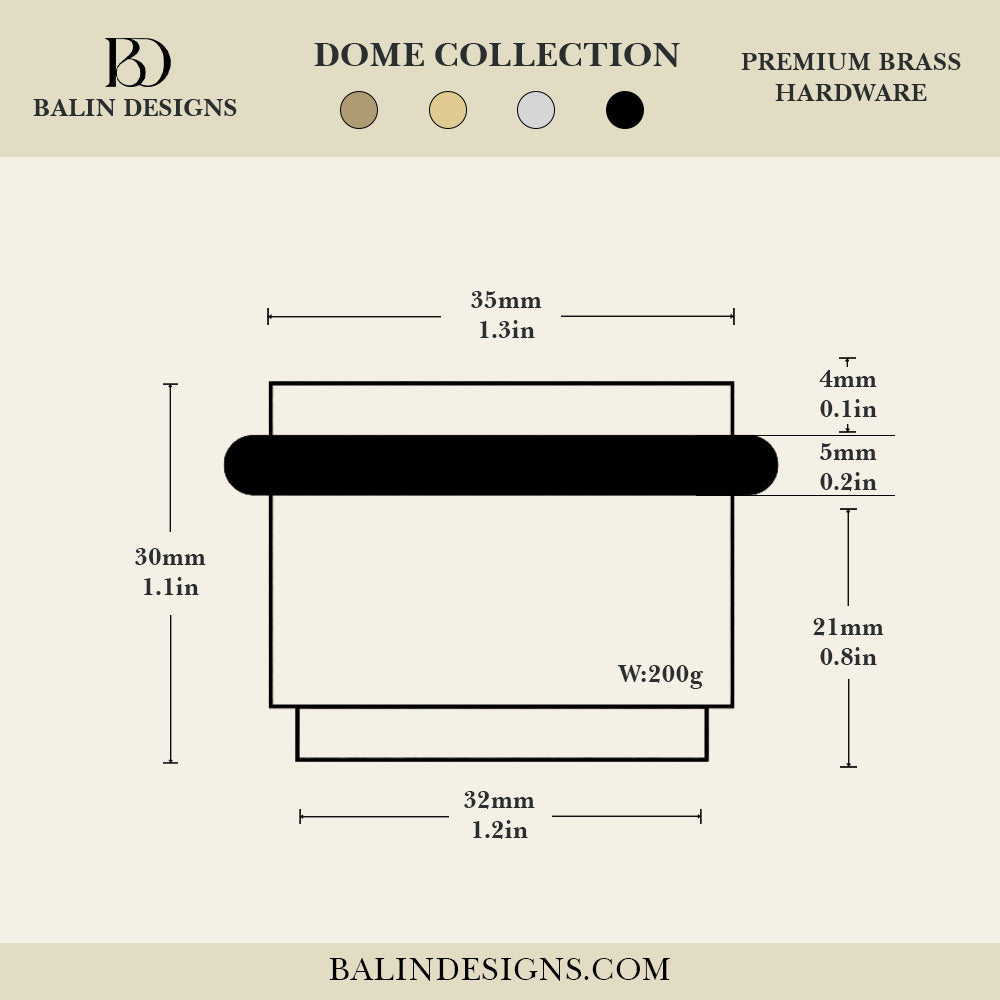 Dome Brass Doorstop