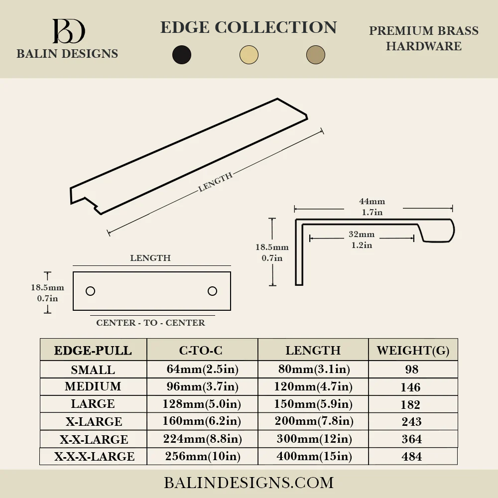 Edge Cabinet Pull