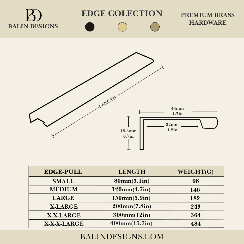Edge Cabinet Pull