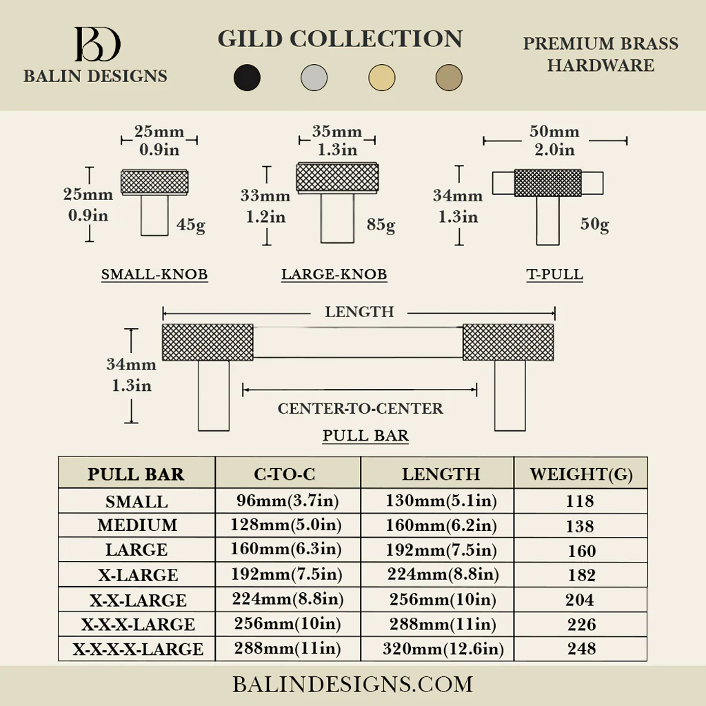 Gild Cabinet Knob