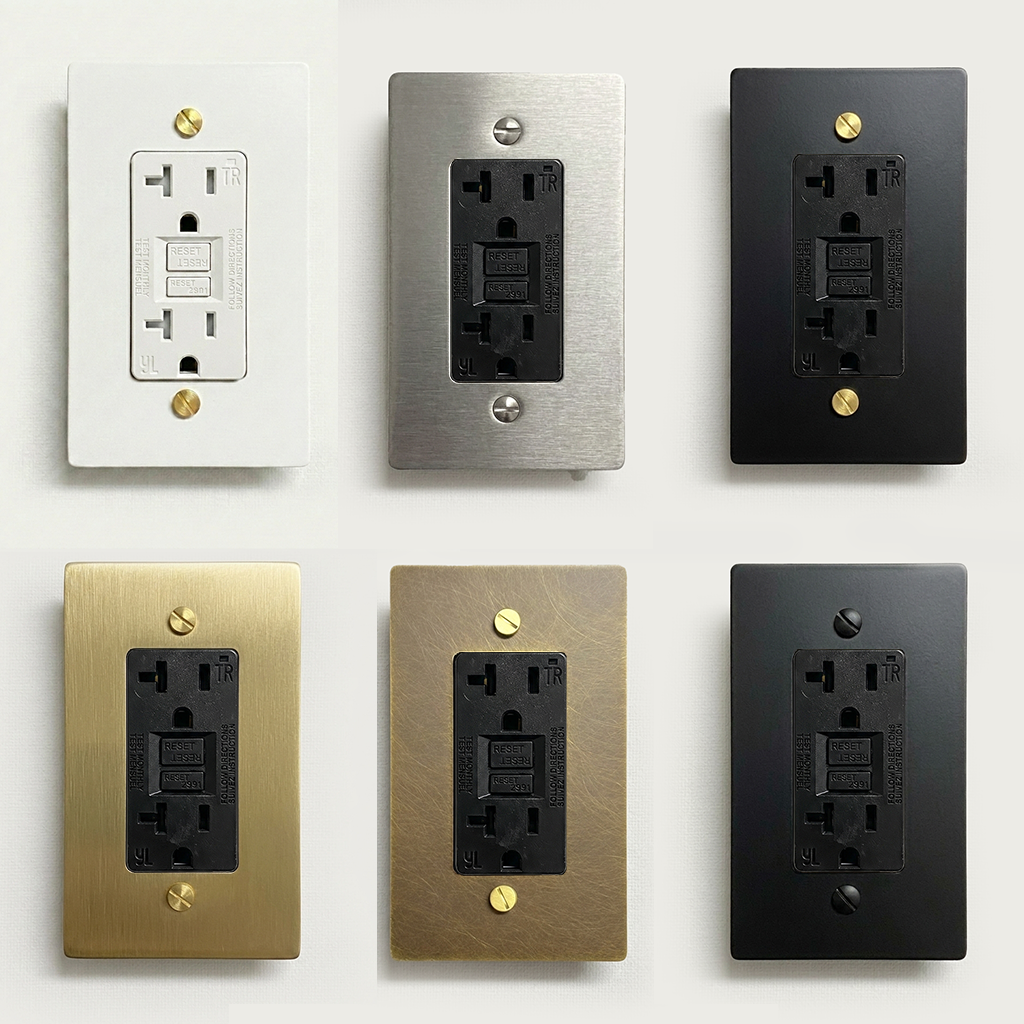 Volt Brass Outlets GFCI Socket