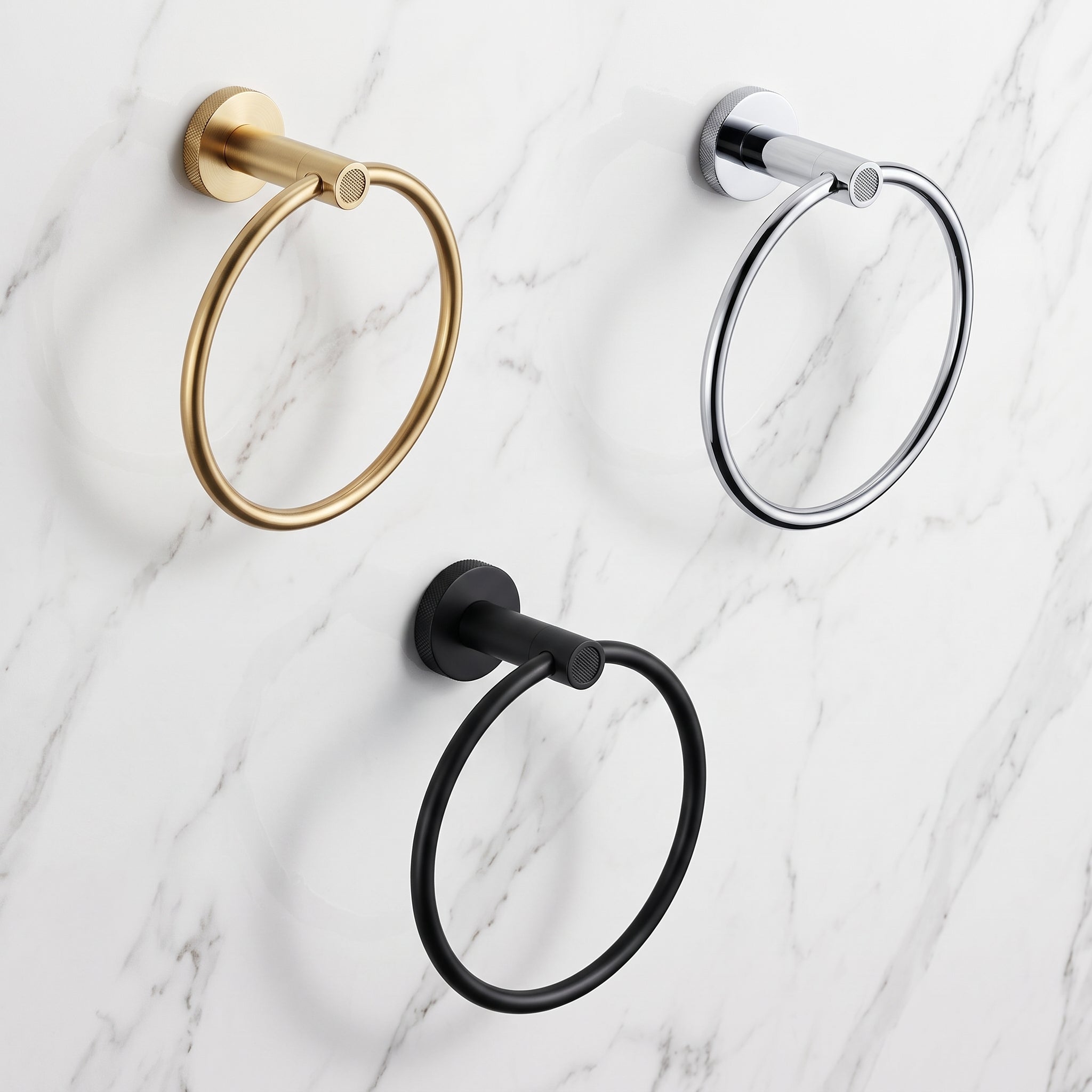 Sena Brass Towel Ring
