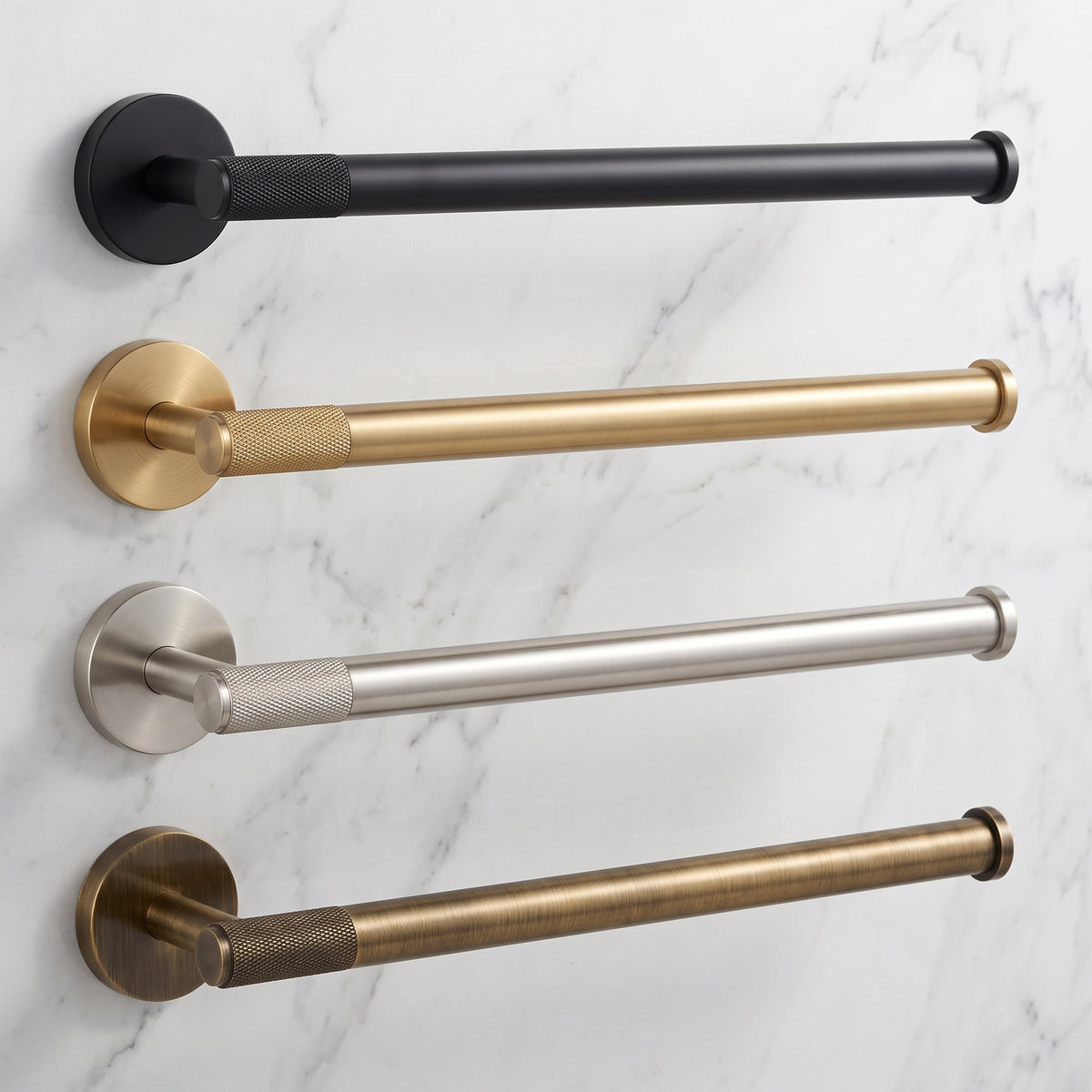 Reed Brass Towel Ring