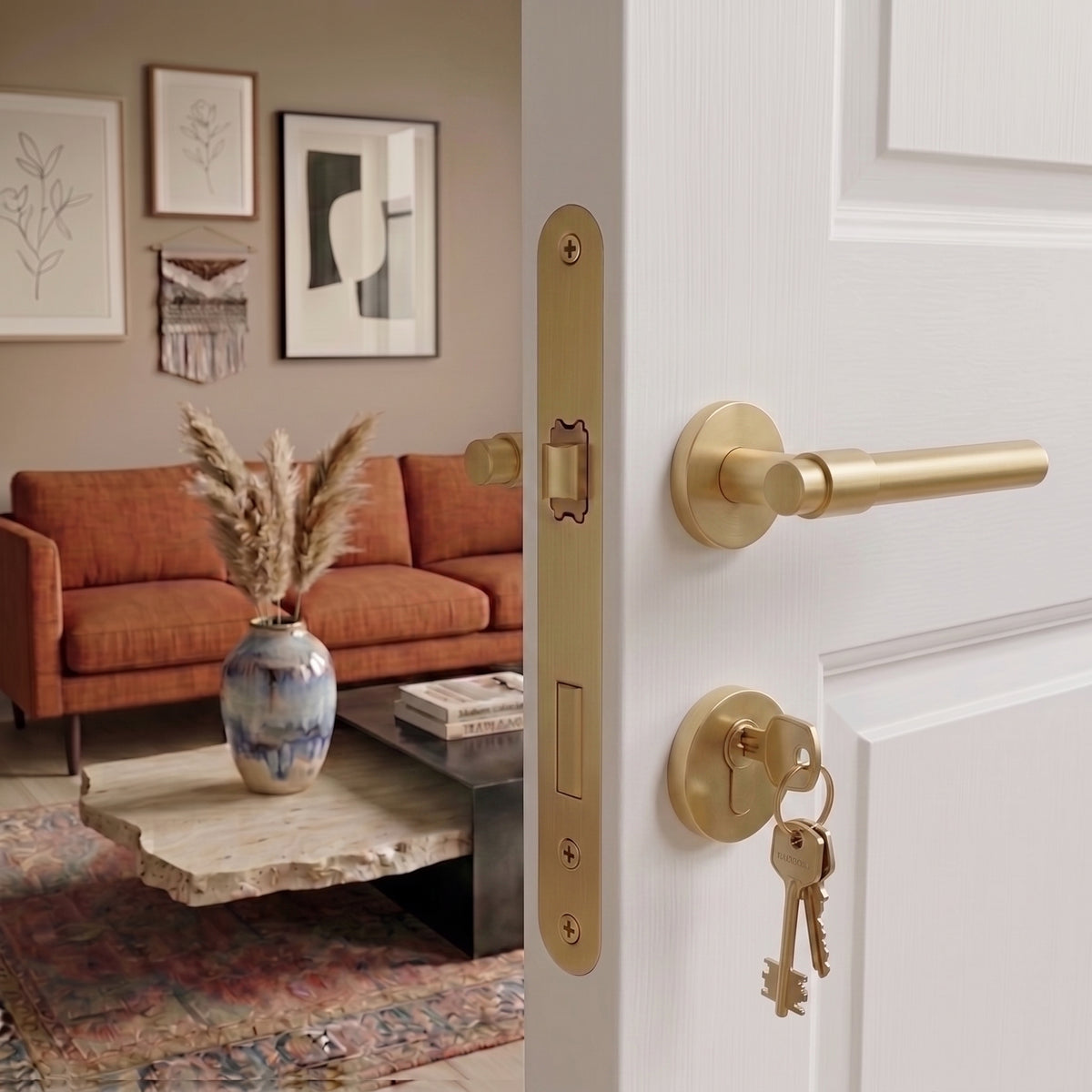 Milo Brass Door Handle