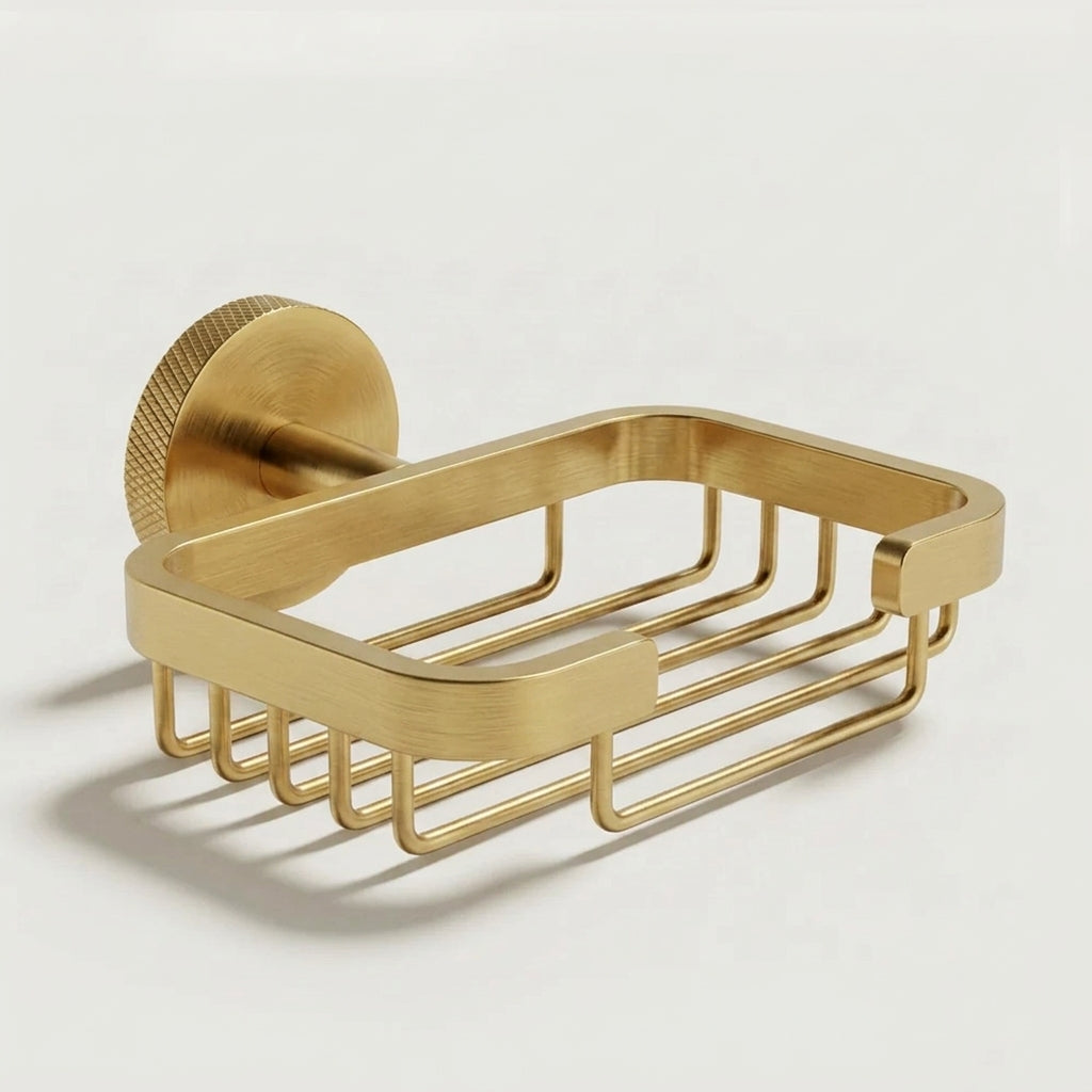 Sena Brass Soap Basket