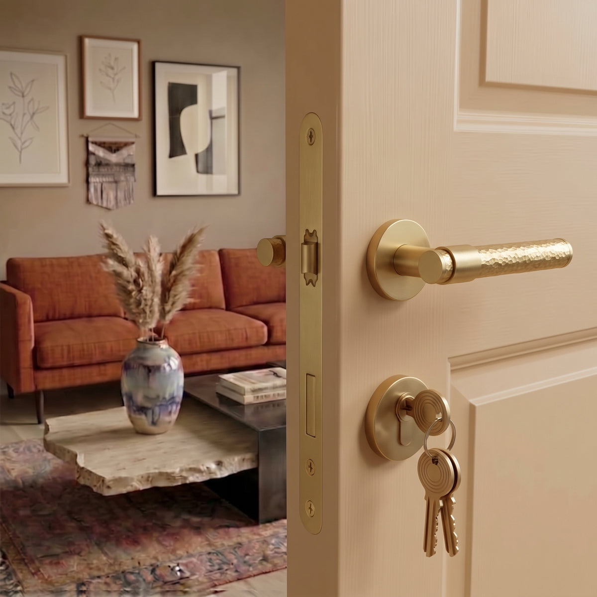 Zivo Brass Door Handle