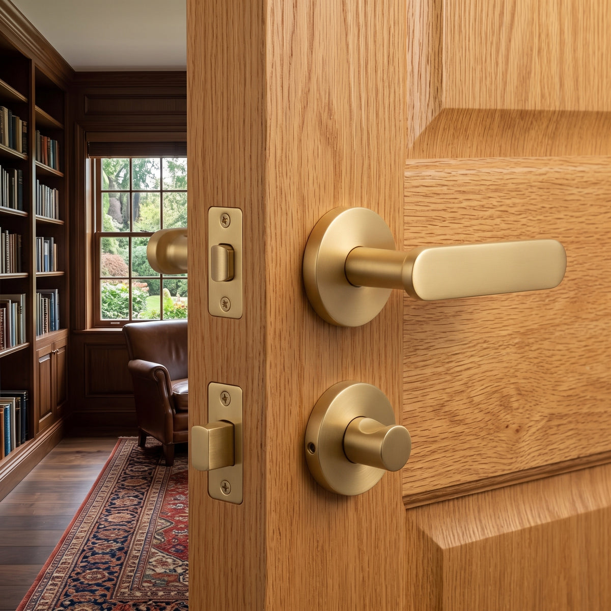 Nash Brass Door Handle