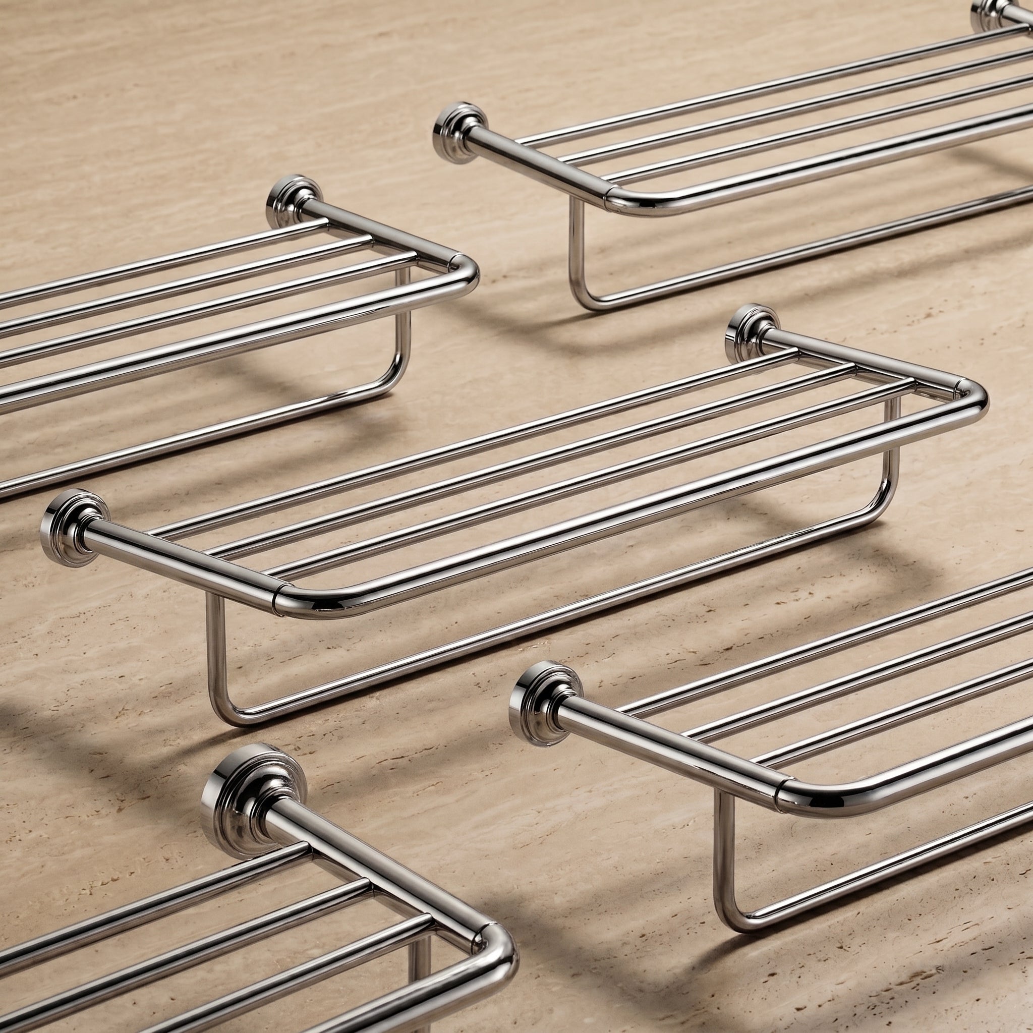 Mira Brass Towel Rack