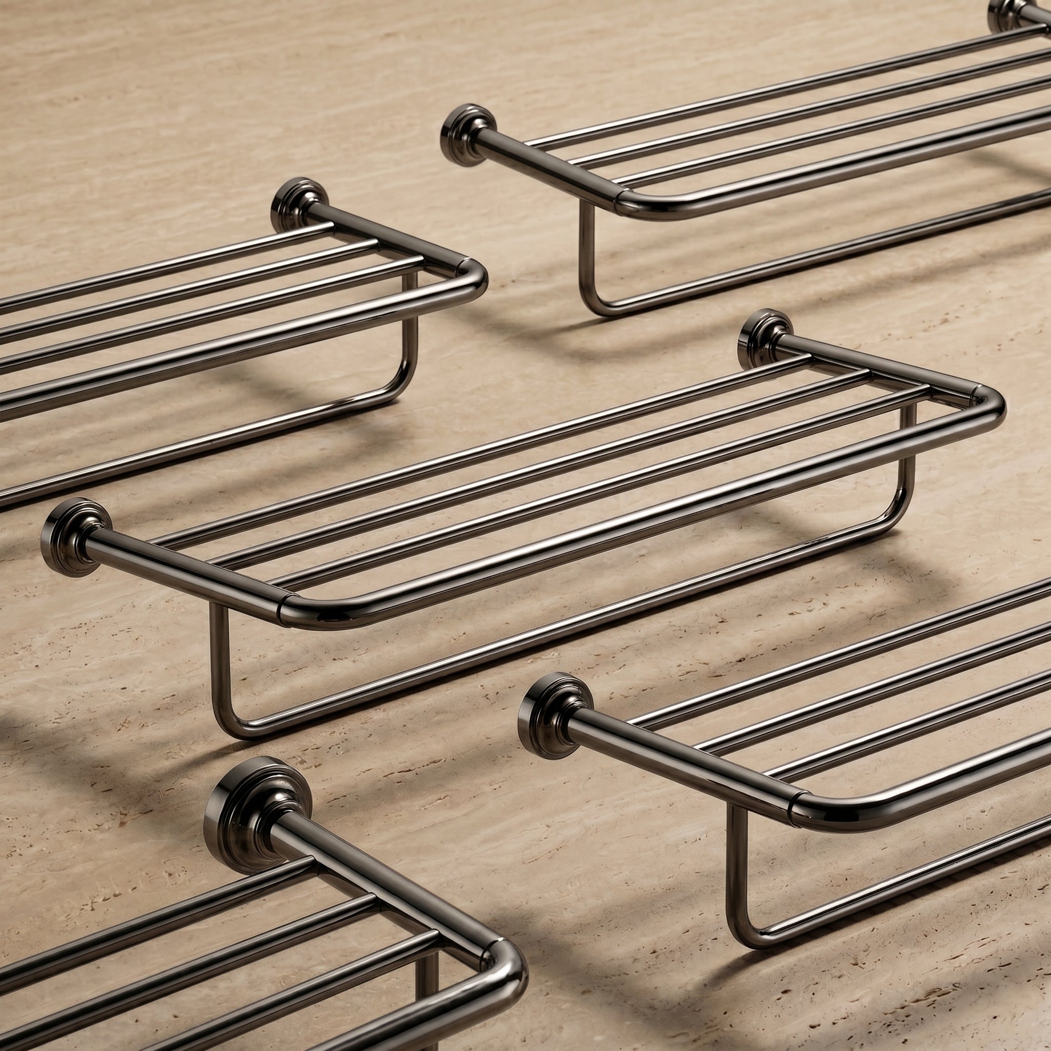 Mira Brass Towel Rack