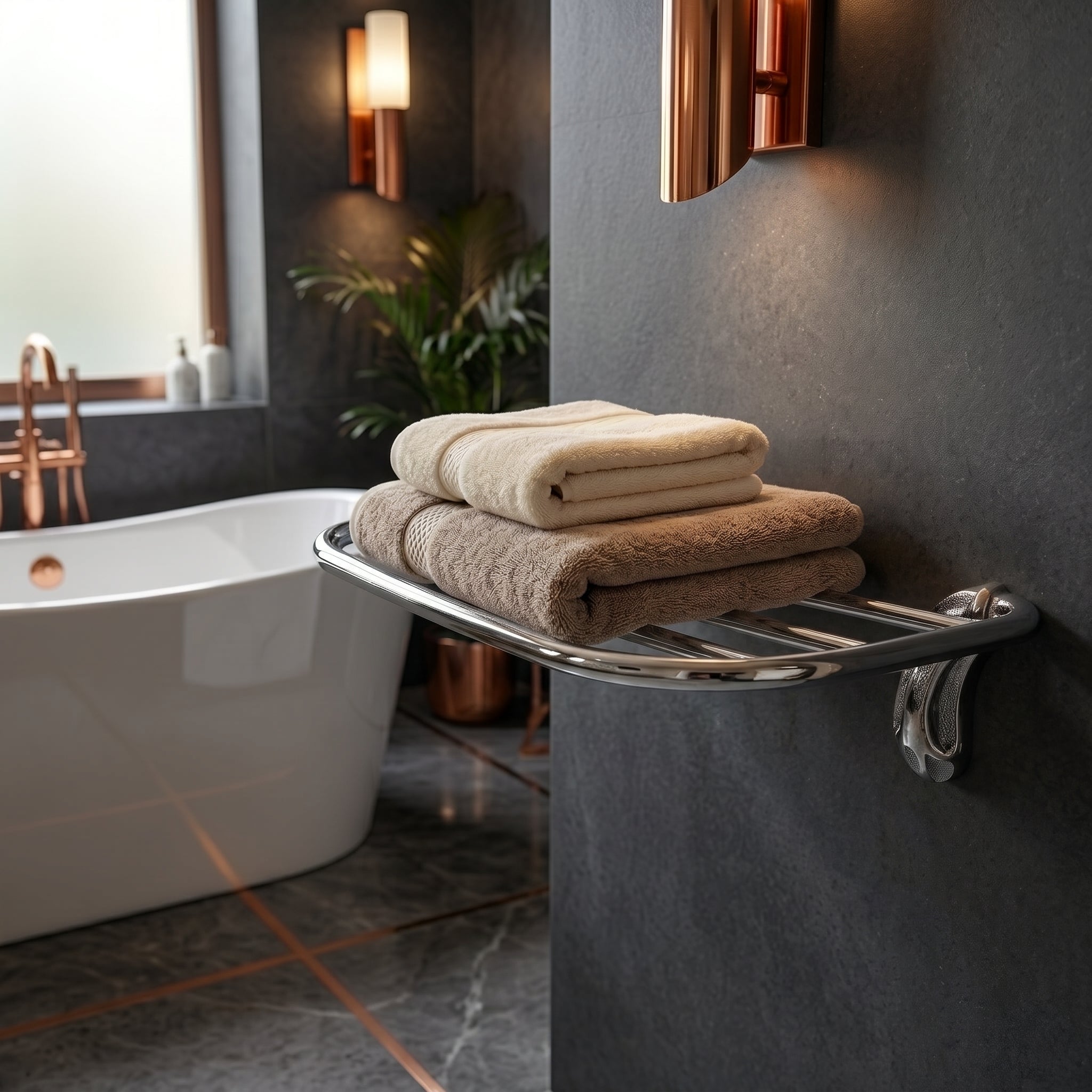 Nola Brass Towel Rack