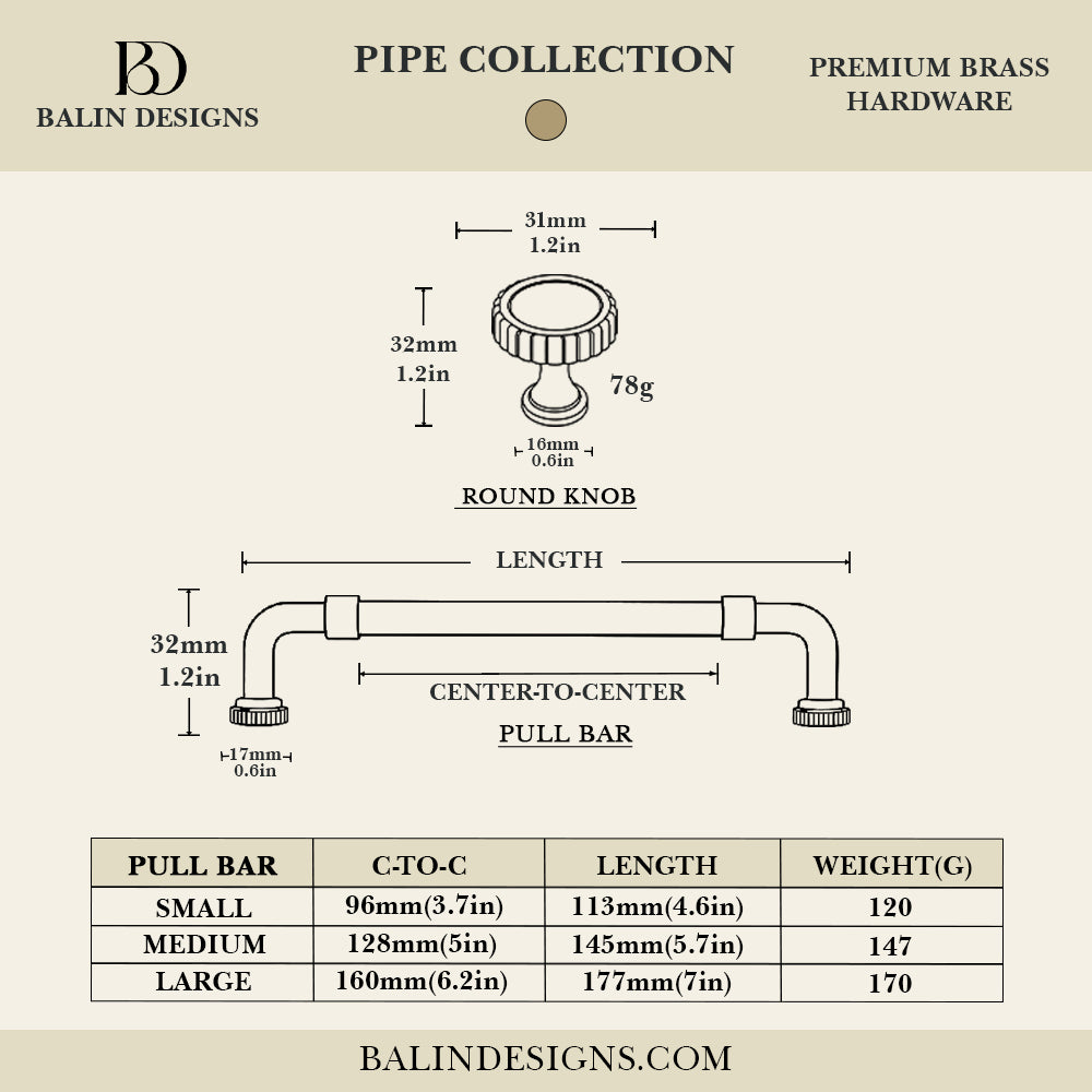 Pipe Cabinet Pull