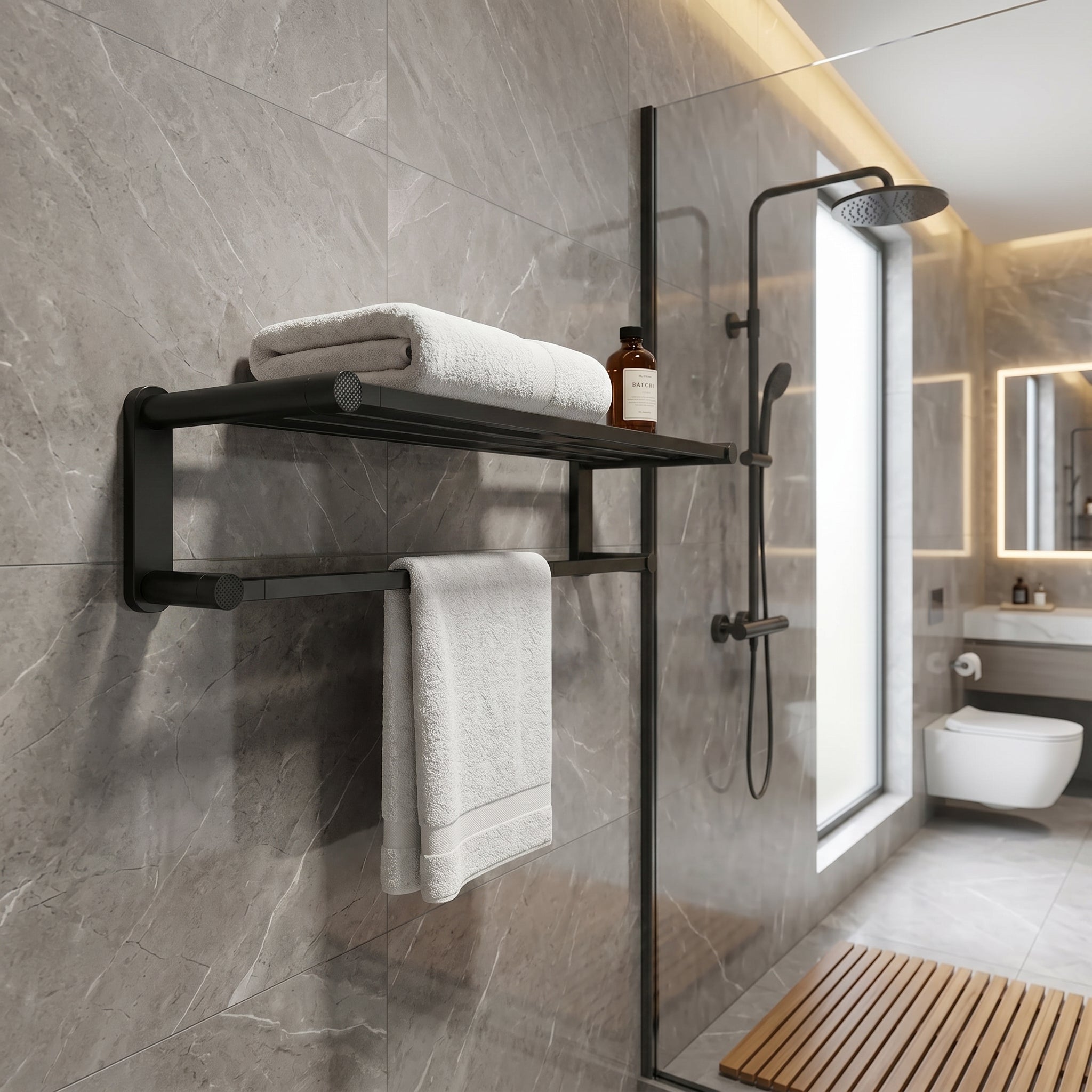 Sena Brass Towel Rack