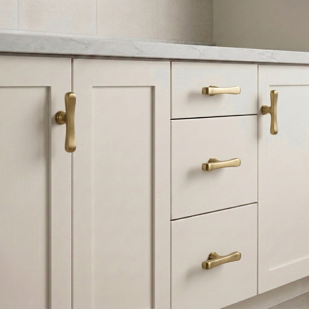 Tine Brass Cabinet Pull