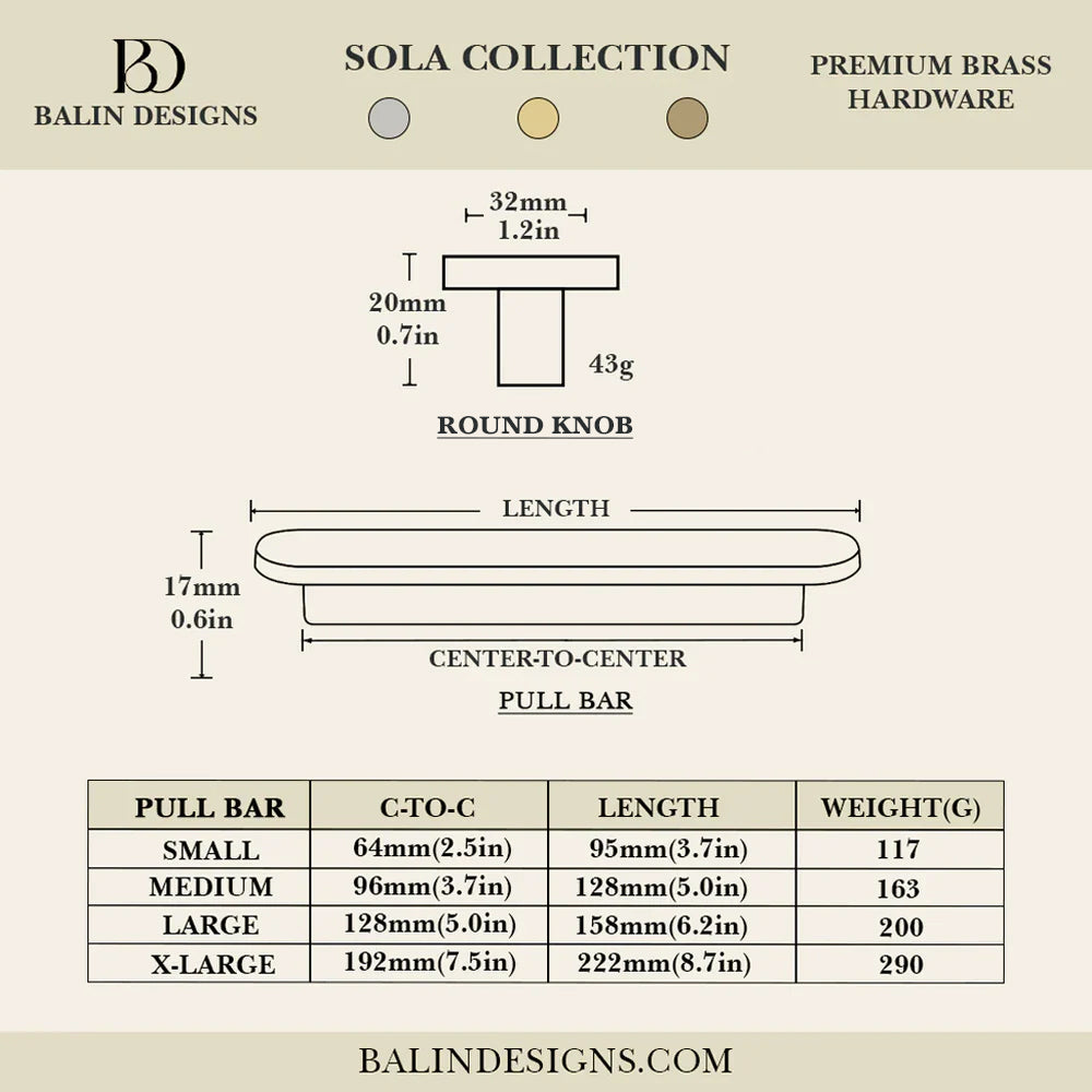Sola Cabinet Pull