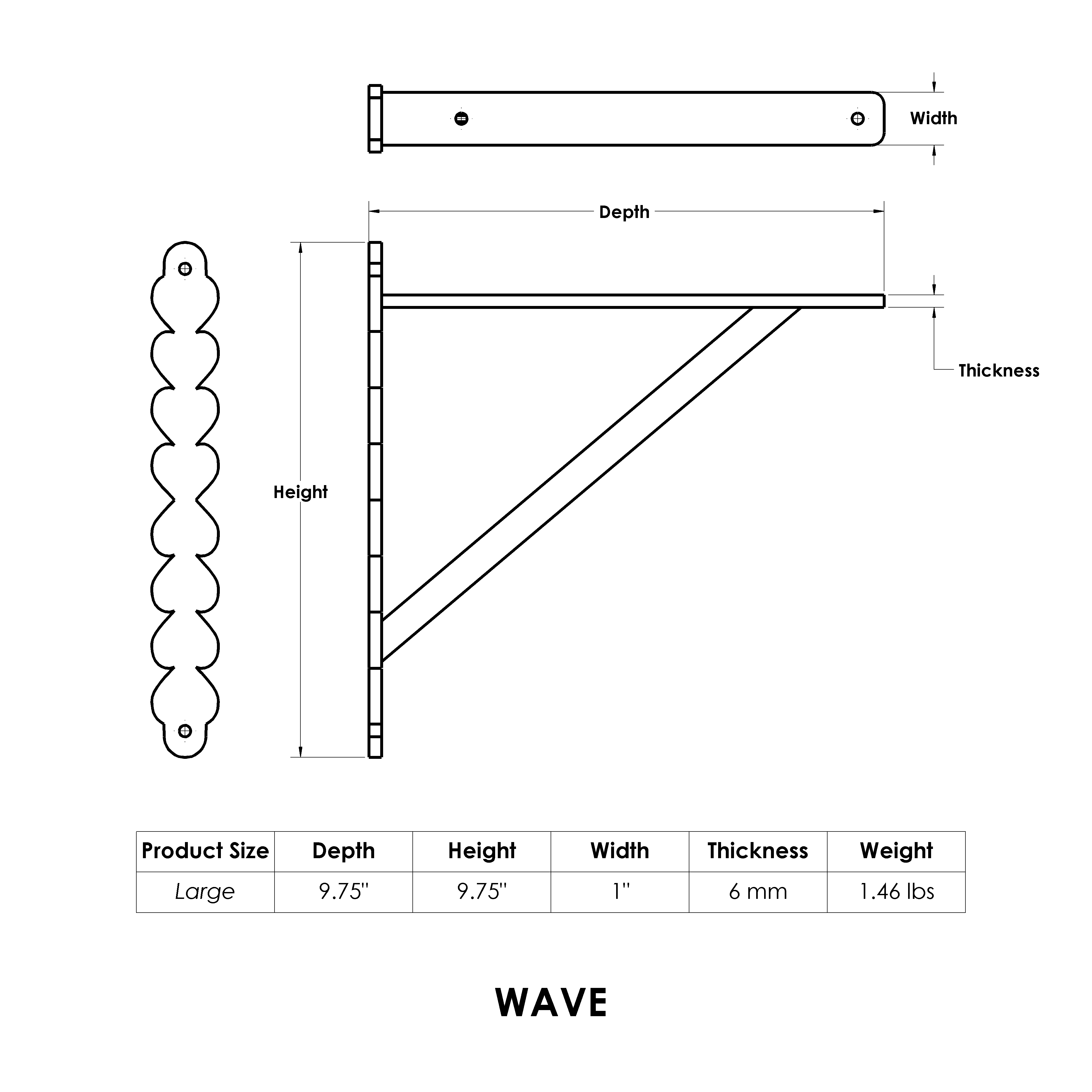 Wave Bracket