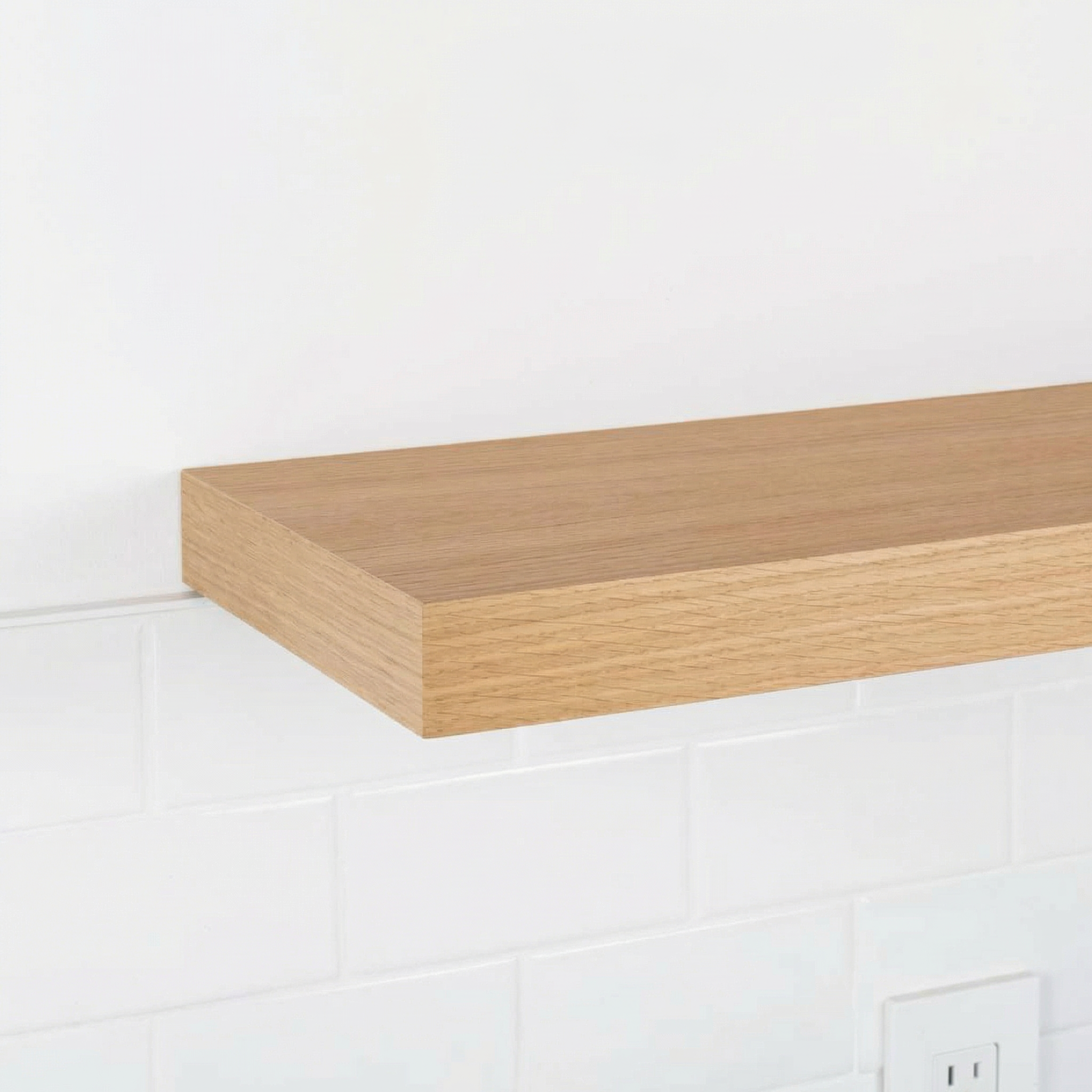 Rift White Oak Wood Shelf