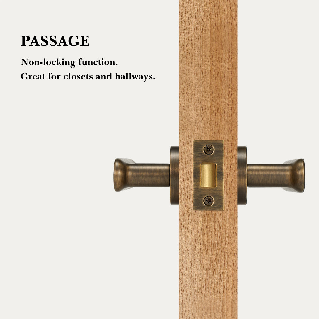 Nash Brass Door Handle