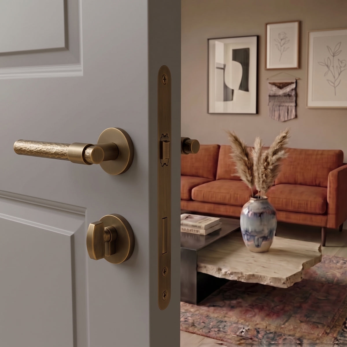 Zivo Brass Door Handle