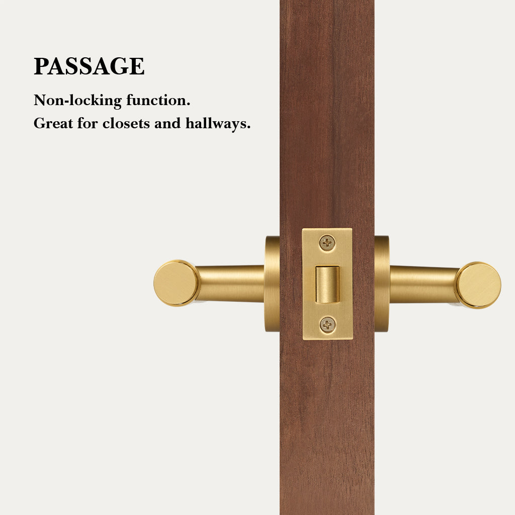 Zivo Brass Door Handle