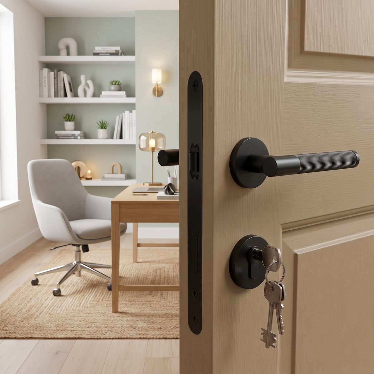 Arlo Brass Door Handle
