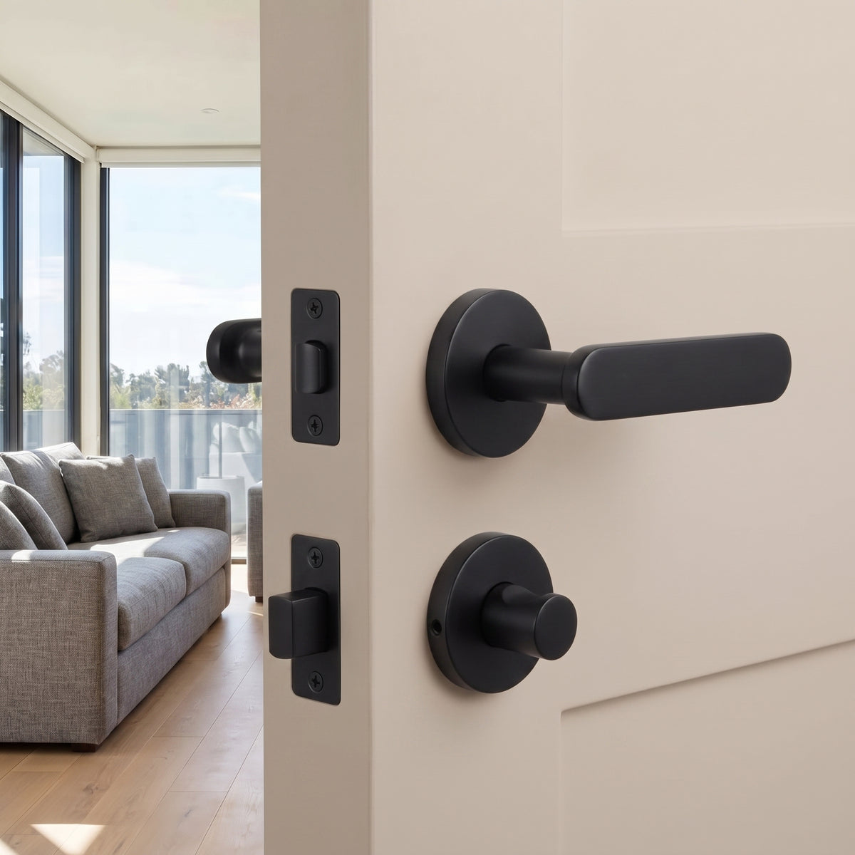 Nash Brass Door Handle