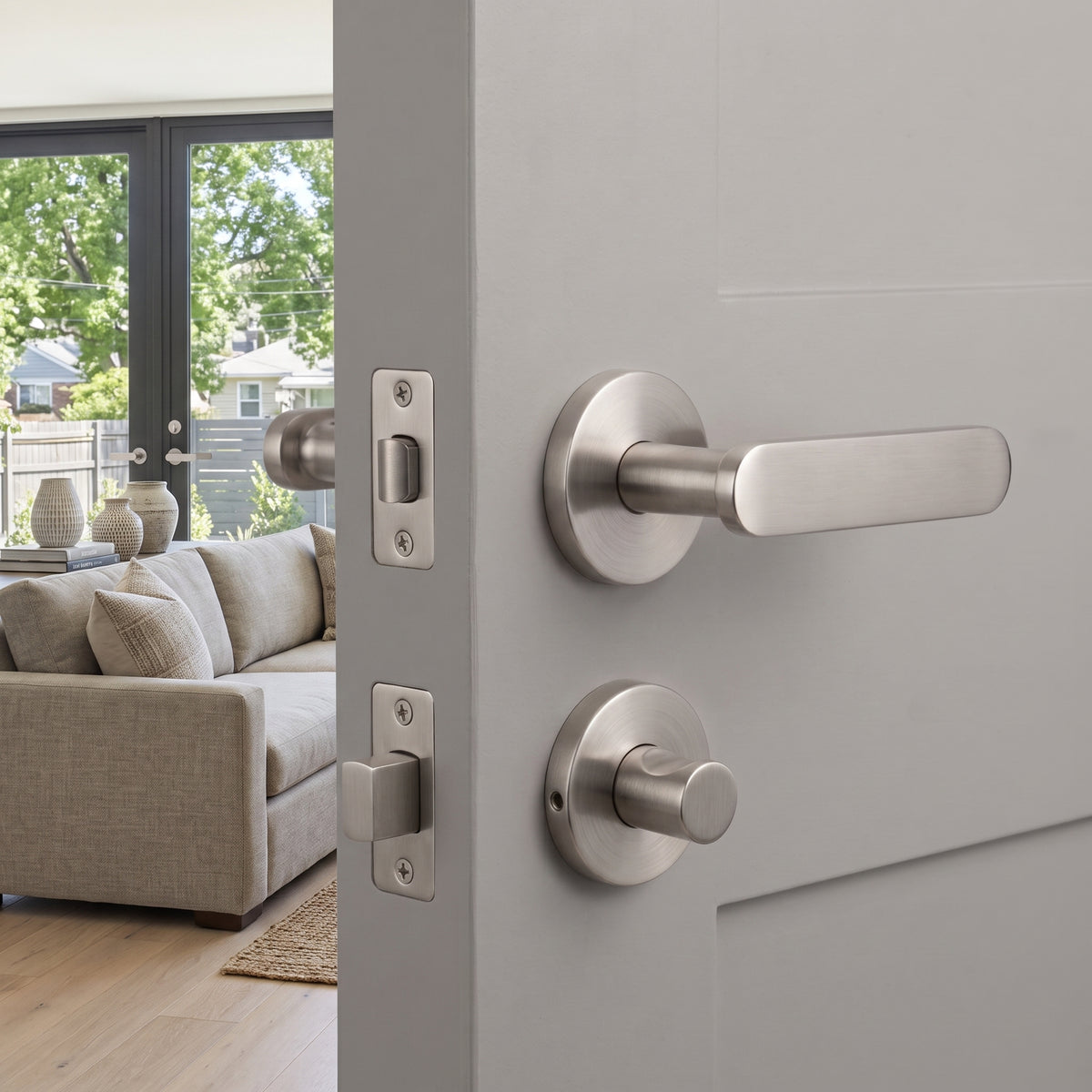 Nash Brass Door Handle