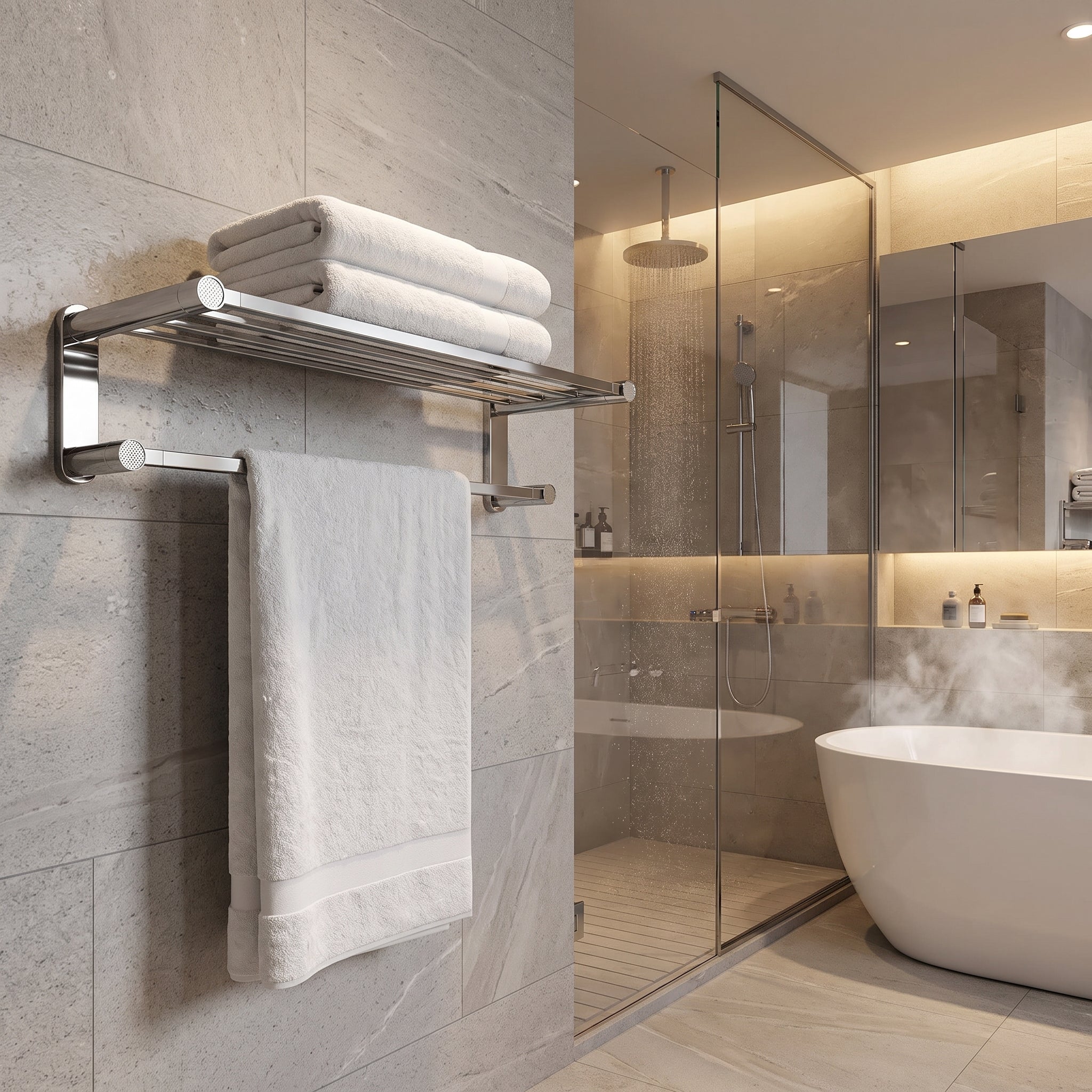 Sena Brass Towel Rack