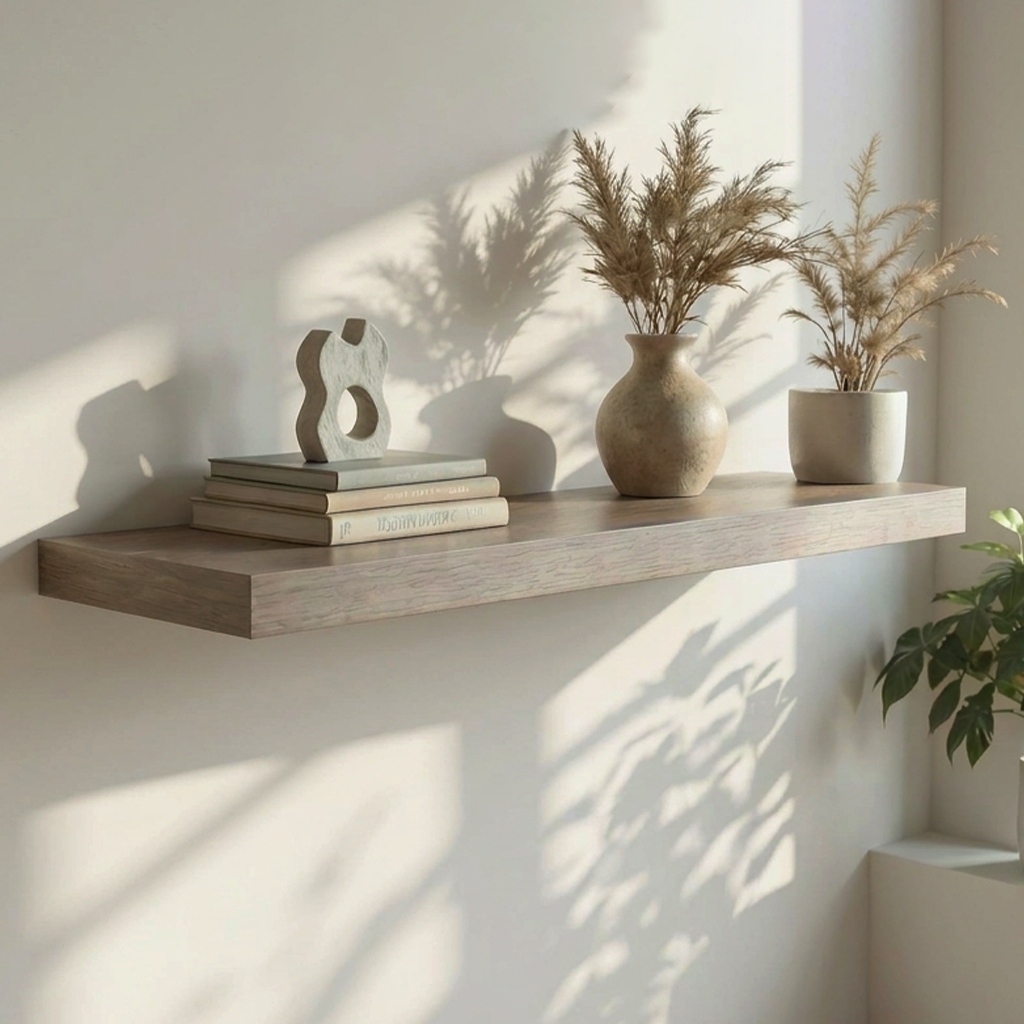 Driftwood Oak Wood Shelf