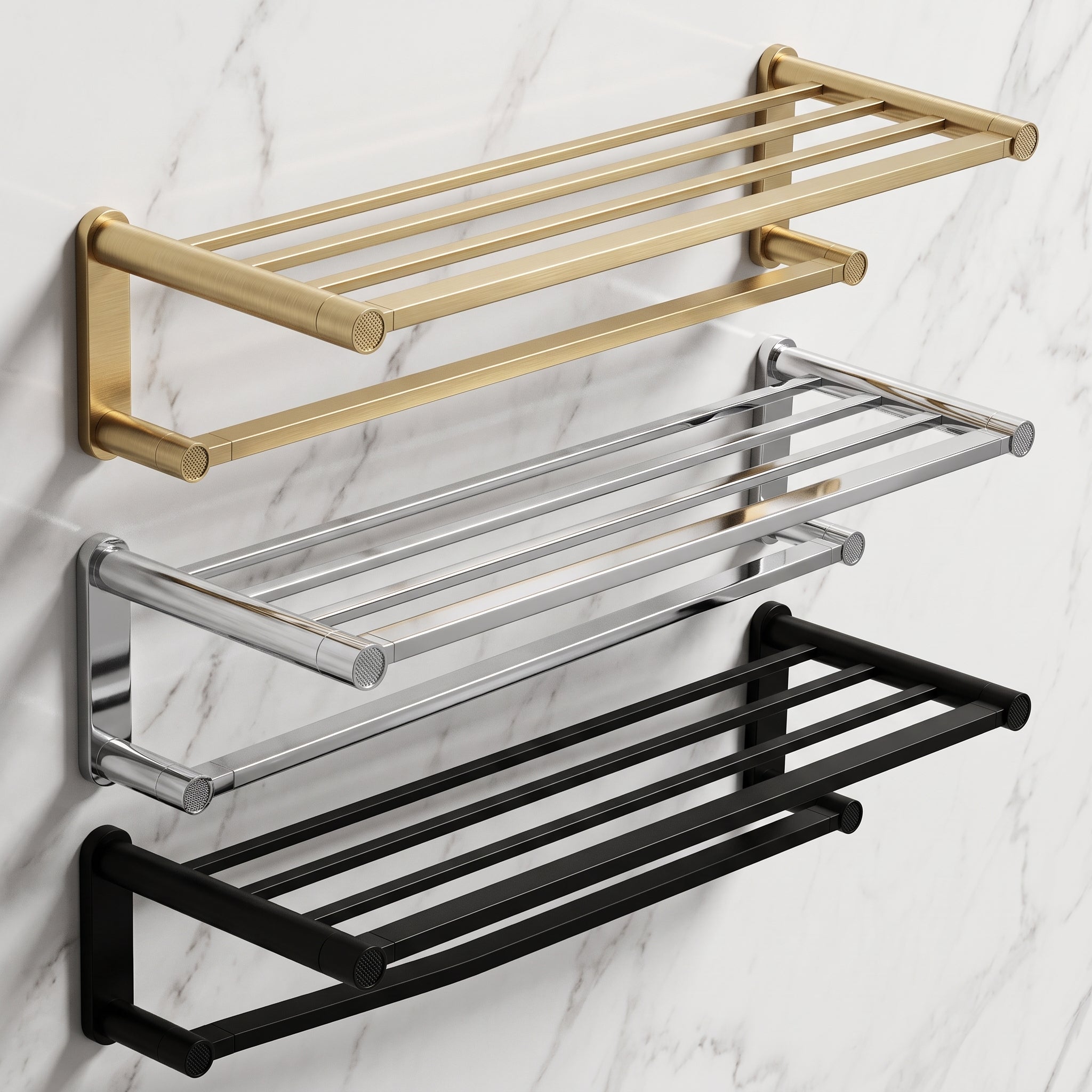 Sena Brass Towel Rack