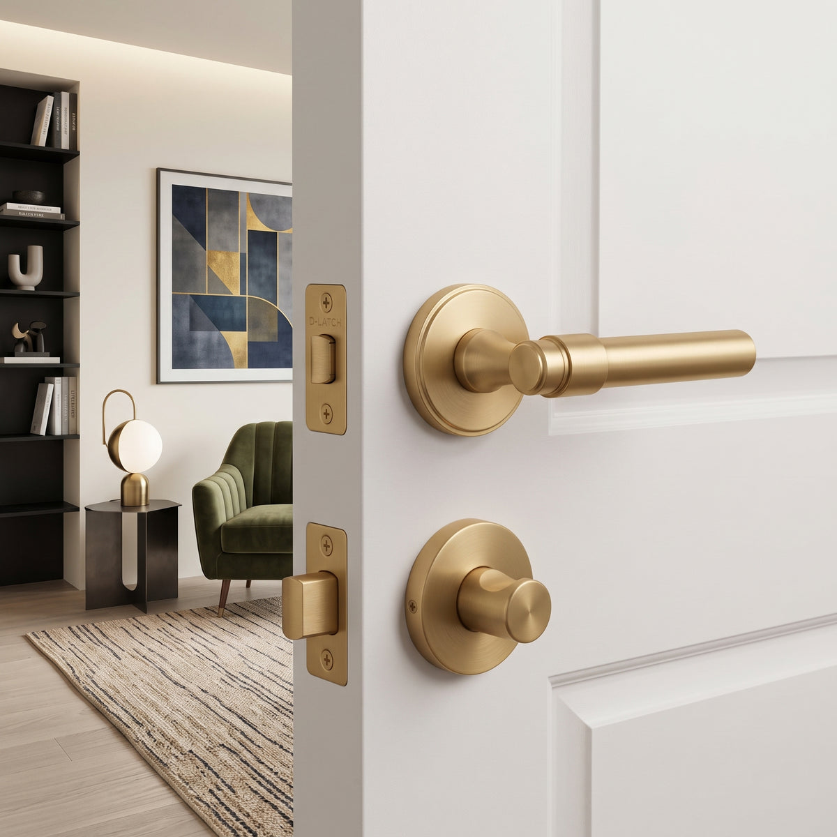 Luca Brass Door Handle