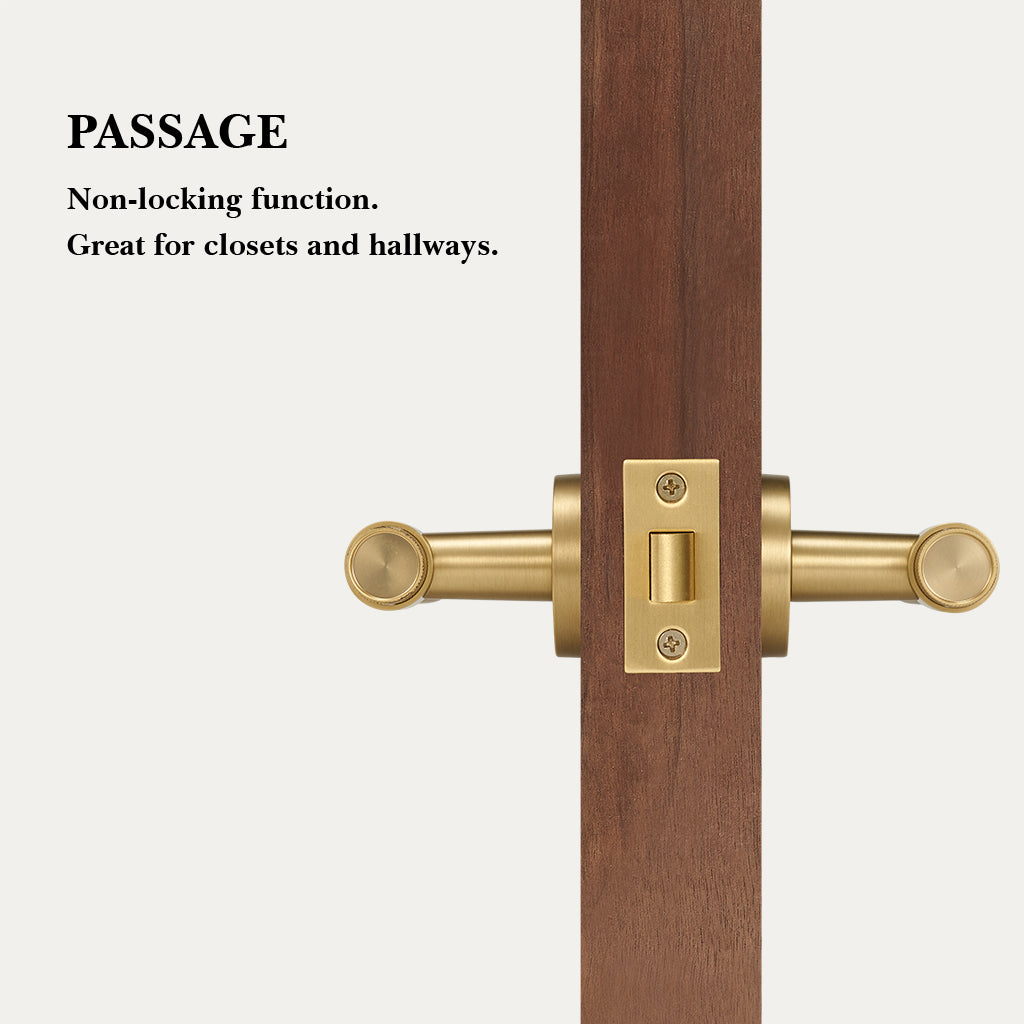Hugo Brass Door Handle