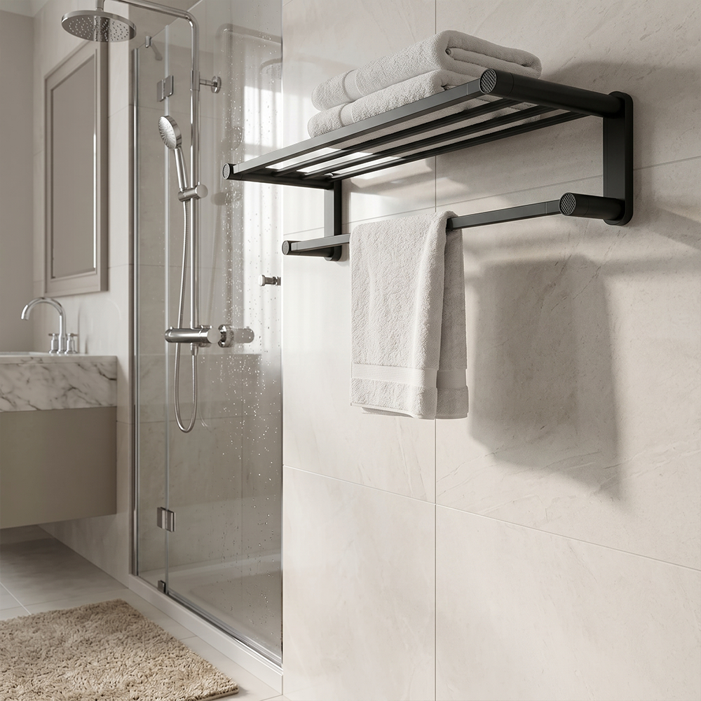 Sena Brass Towel Rack