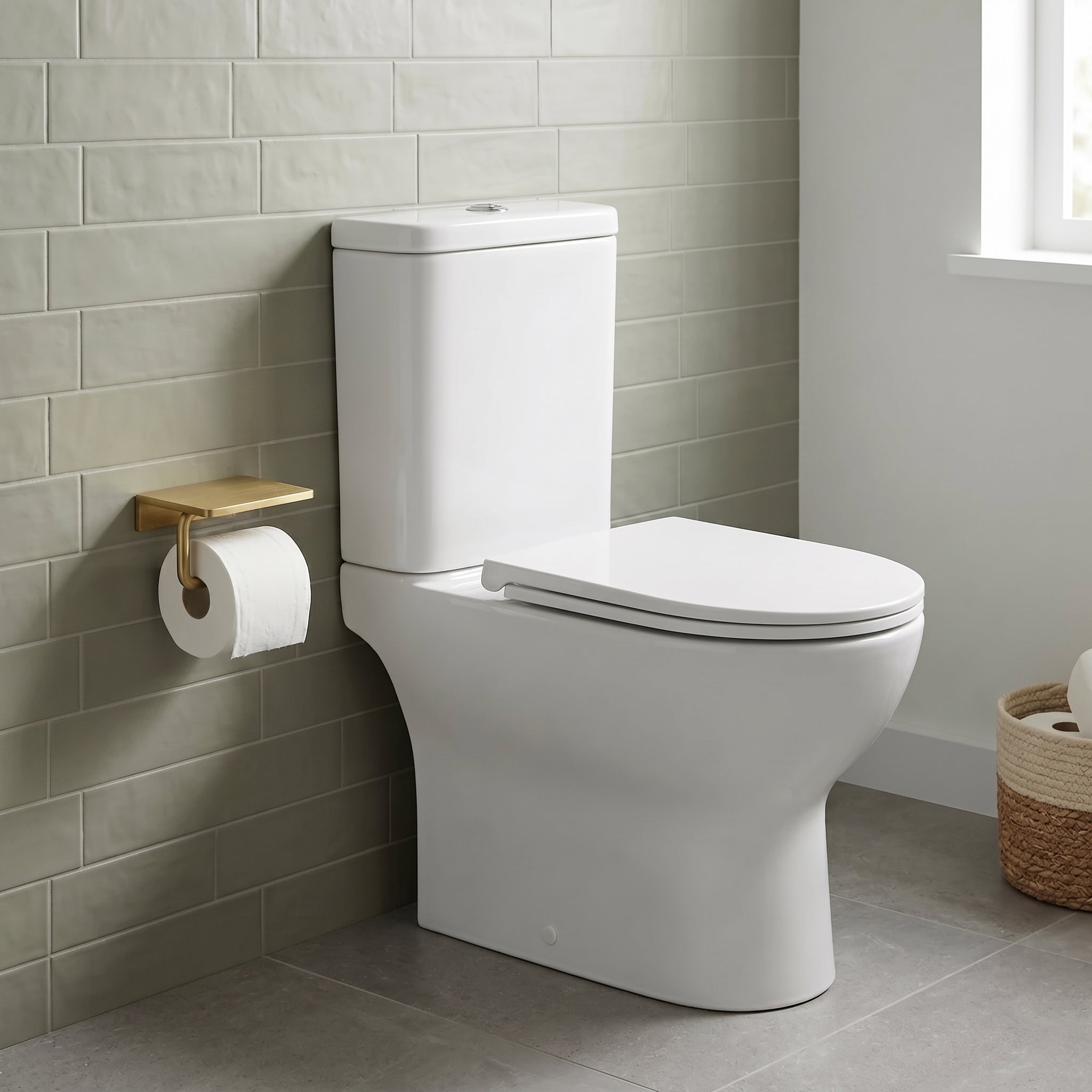 Aven Brass Toilet Paper Holder