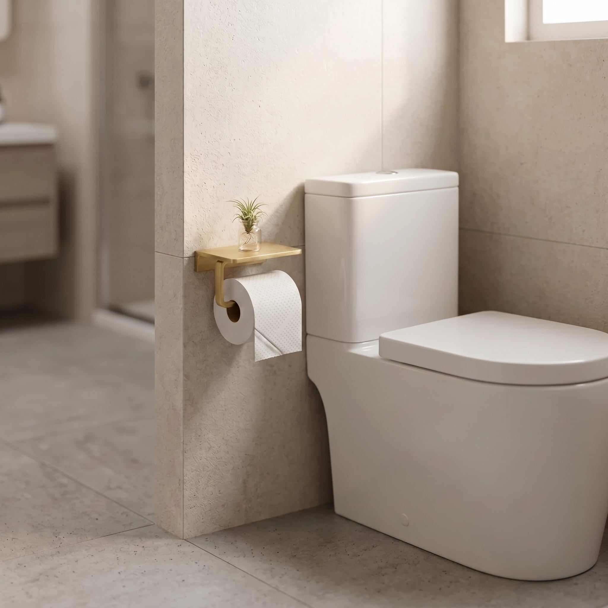 Aven Brass Toilet Paper Holder