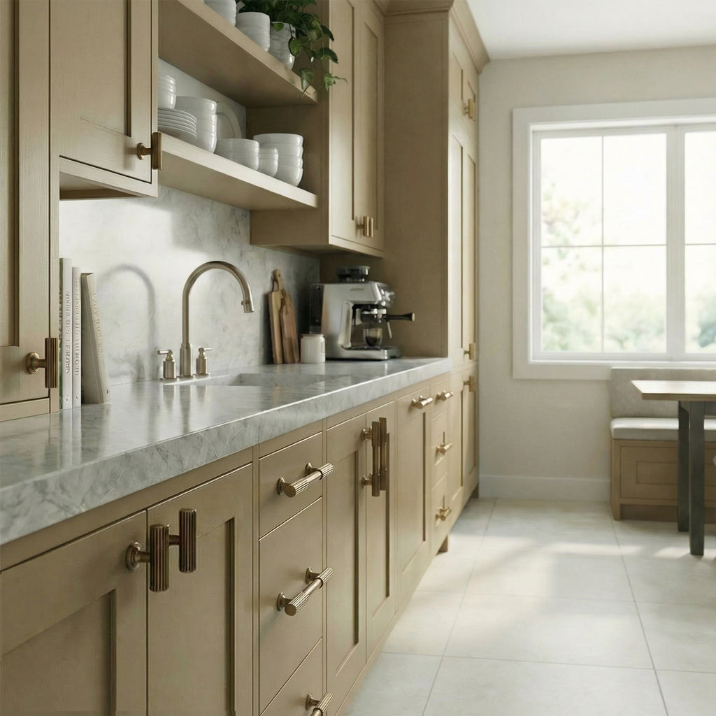 Vell TBar Antique Brass