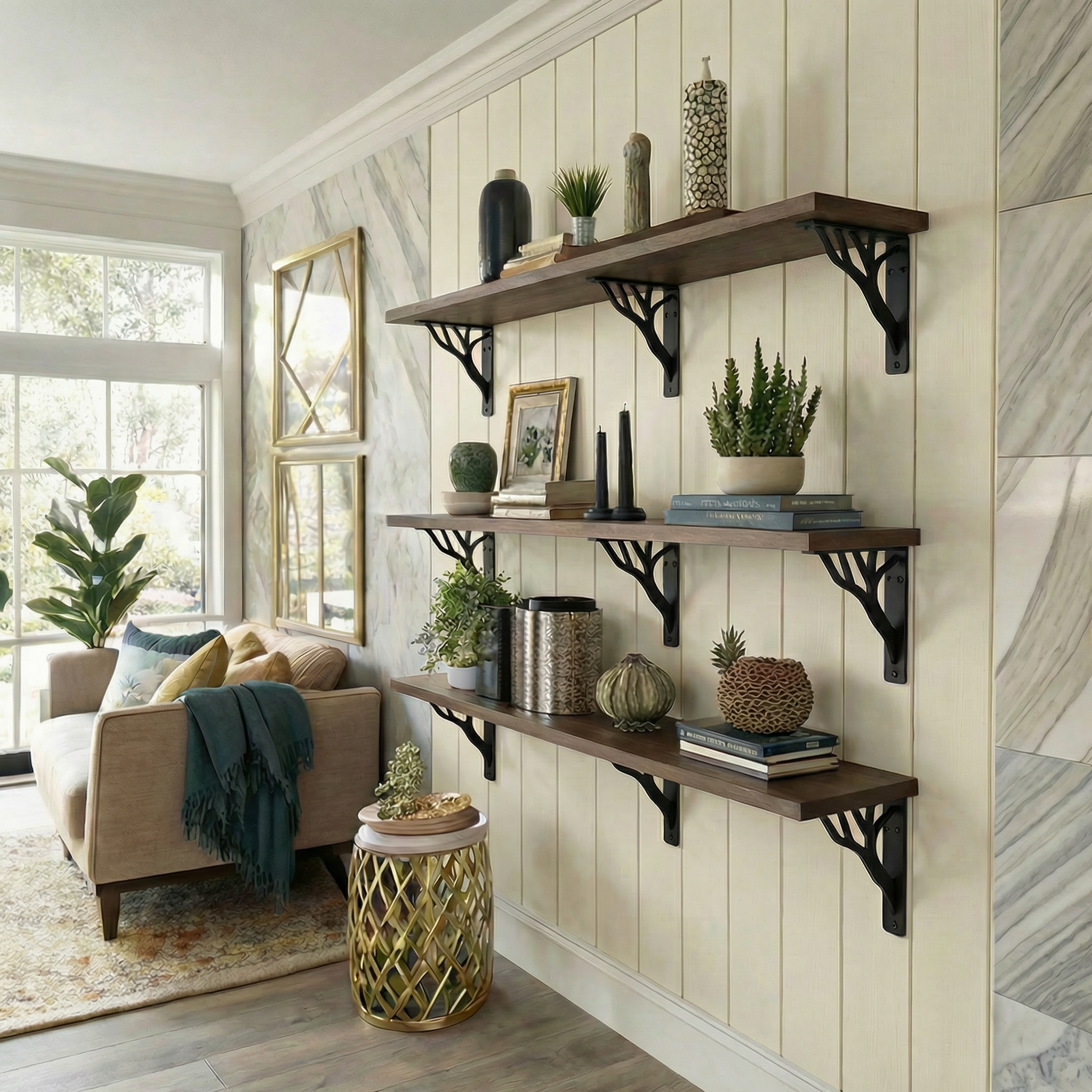 Tree Wide Decorative Shelf Bracket